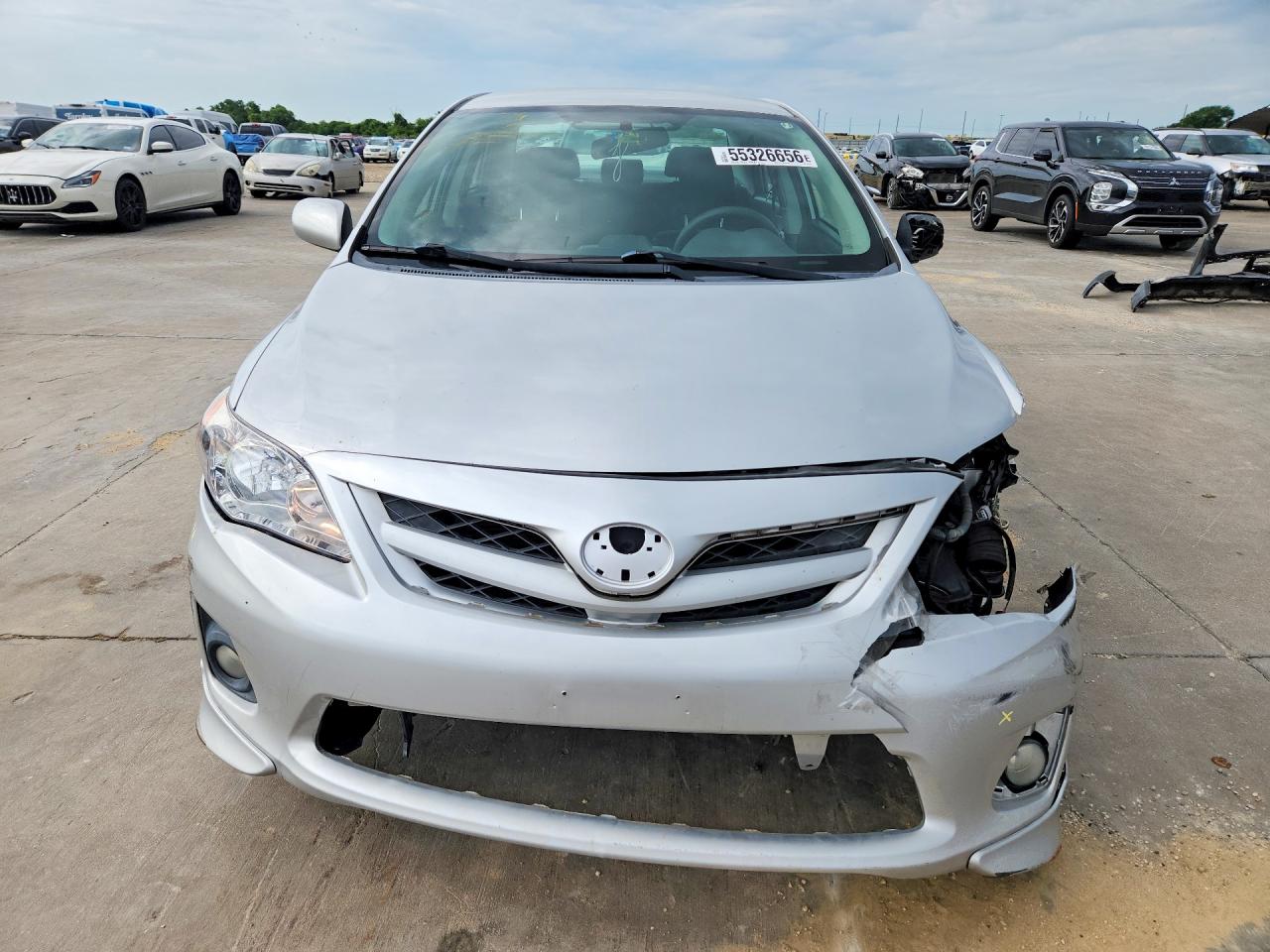 2013 Toyota Corolla S Silver vin: 5YFBU4EE6DP137125