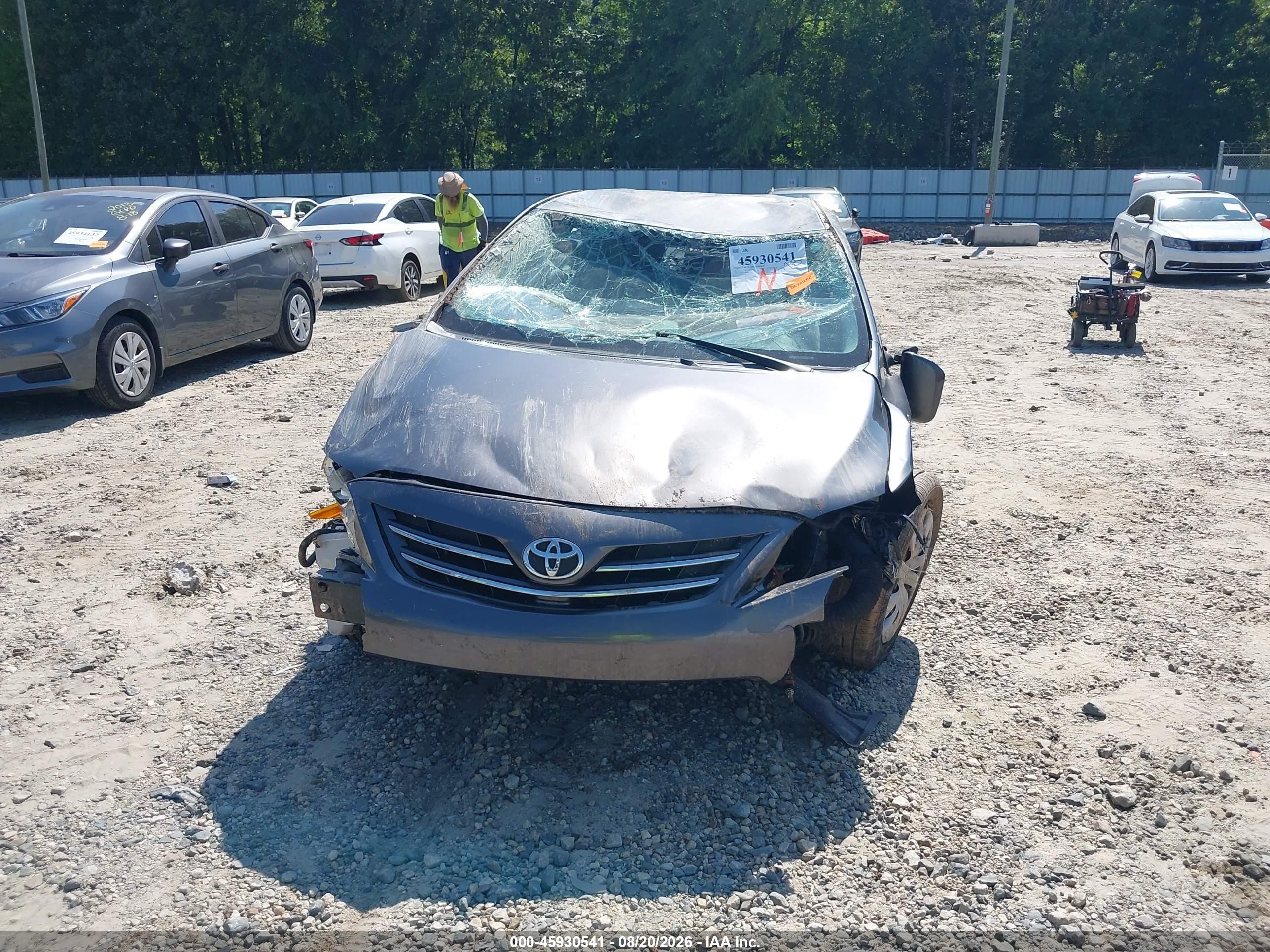 2013 Toyota Corolla Le Gray vin: 5YFBU4EE6DP148612