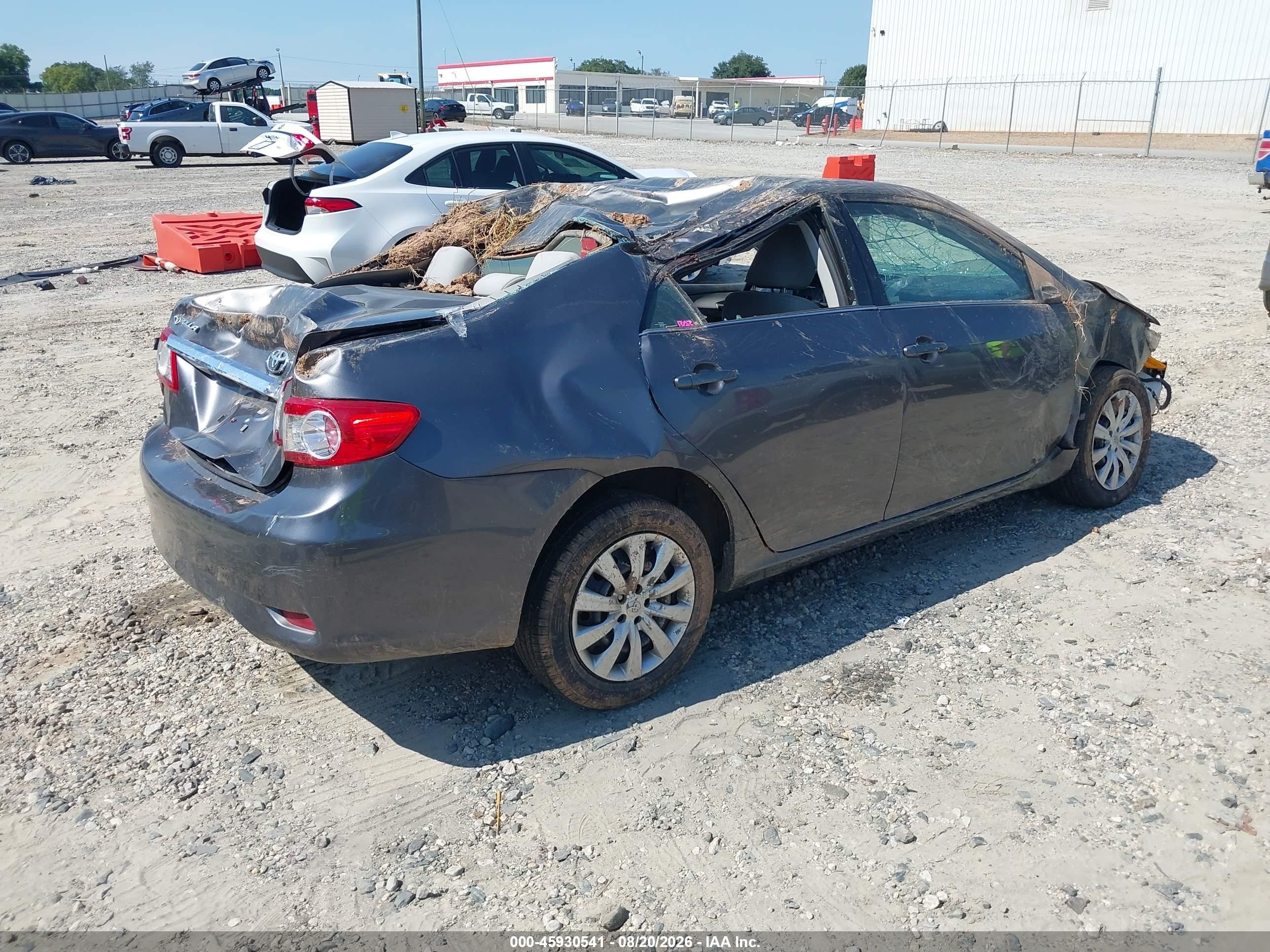 2013 Toyota Corolla Le Gray vin: 5YFBU4EE6DP148612