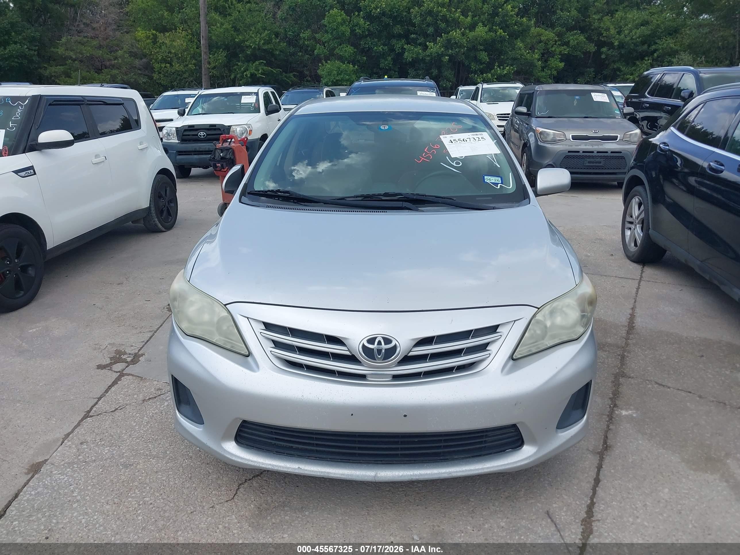 2013 Toyota Corolla Le Silver vin: 5YFBU4EE6DP160873