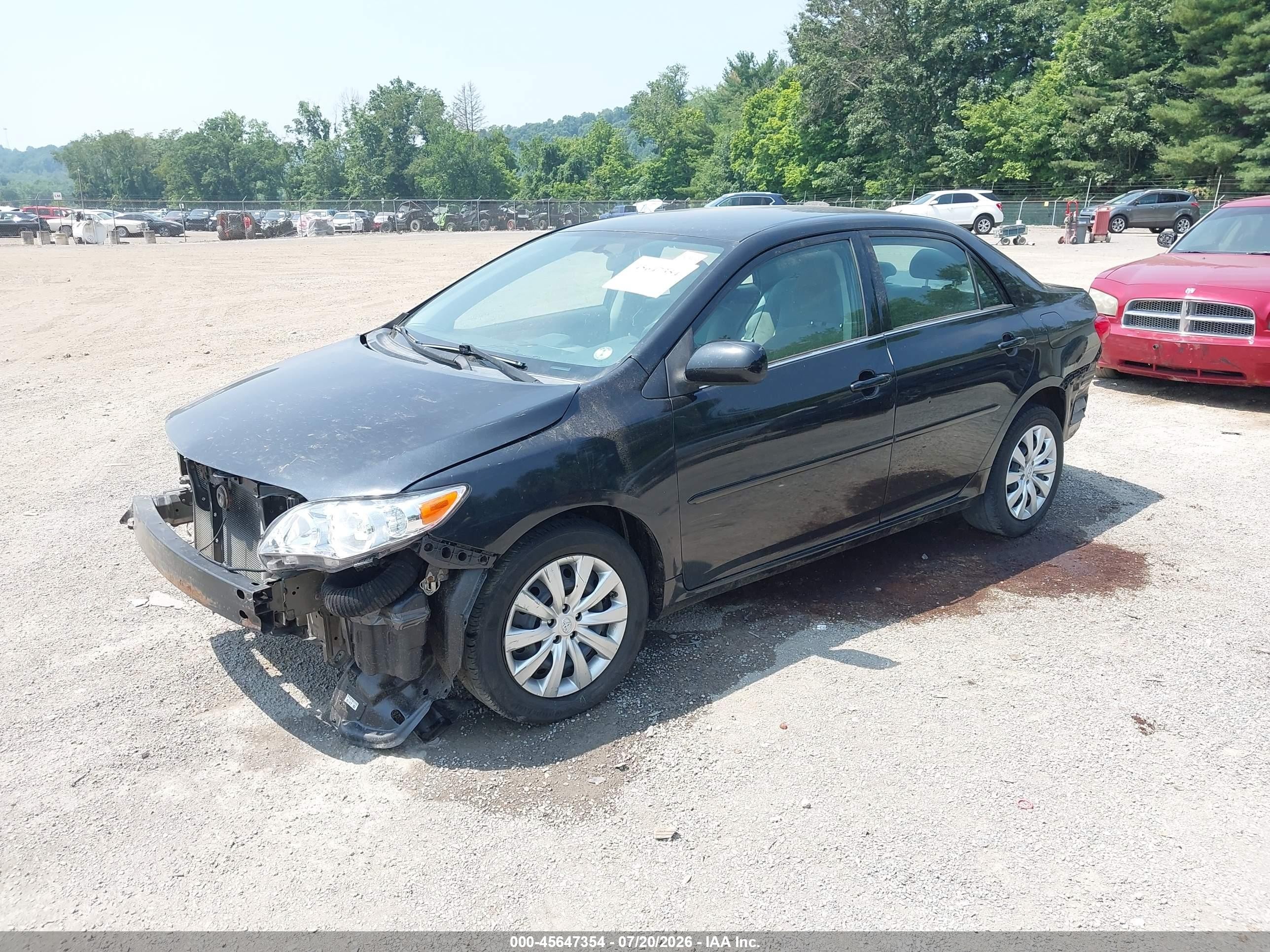 2013 Toyota Corolla Le Black vin: 5YFBU4EE6DP166866