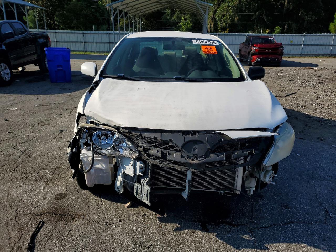 2013 Toyota Corolla L White vin: 5YFBU4EE6DP181786