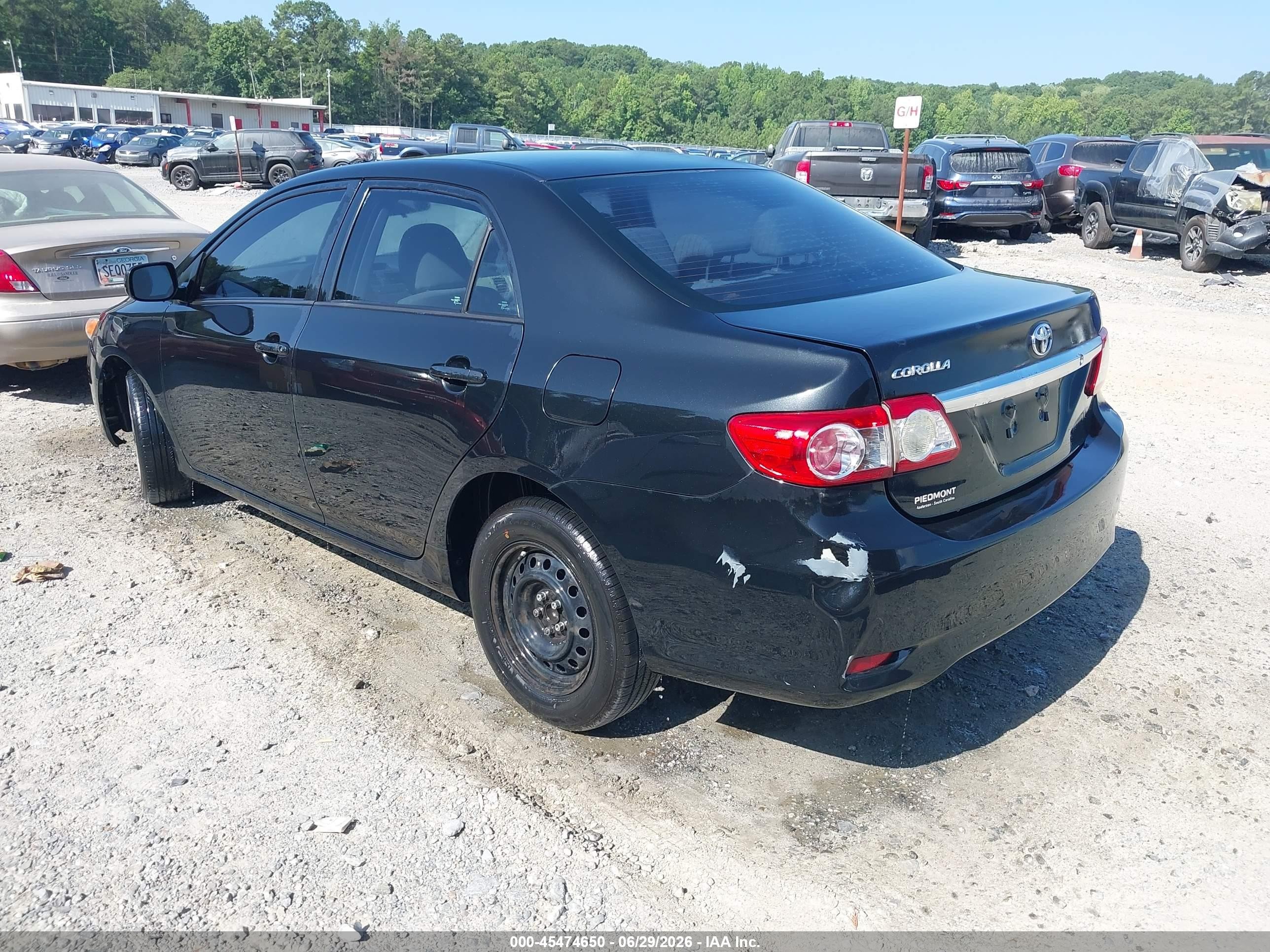 2013 Toyota Corolla L Черный vin: 5YFBU4EE6DP183778