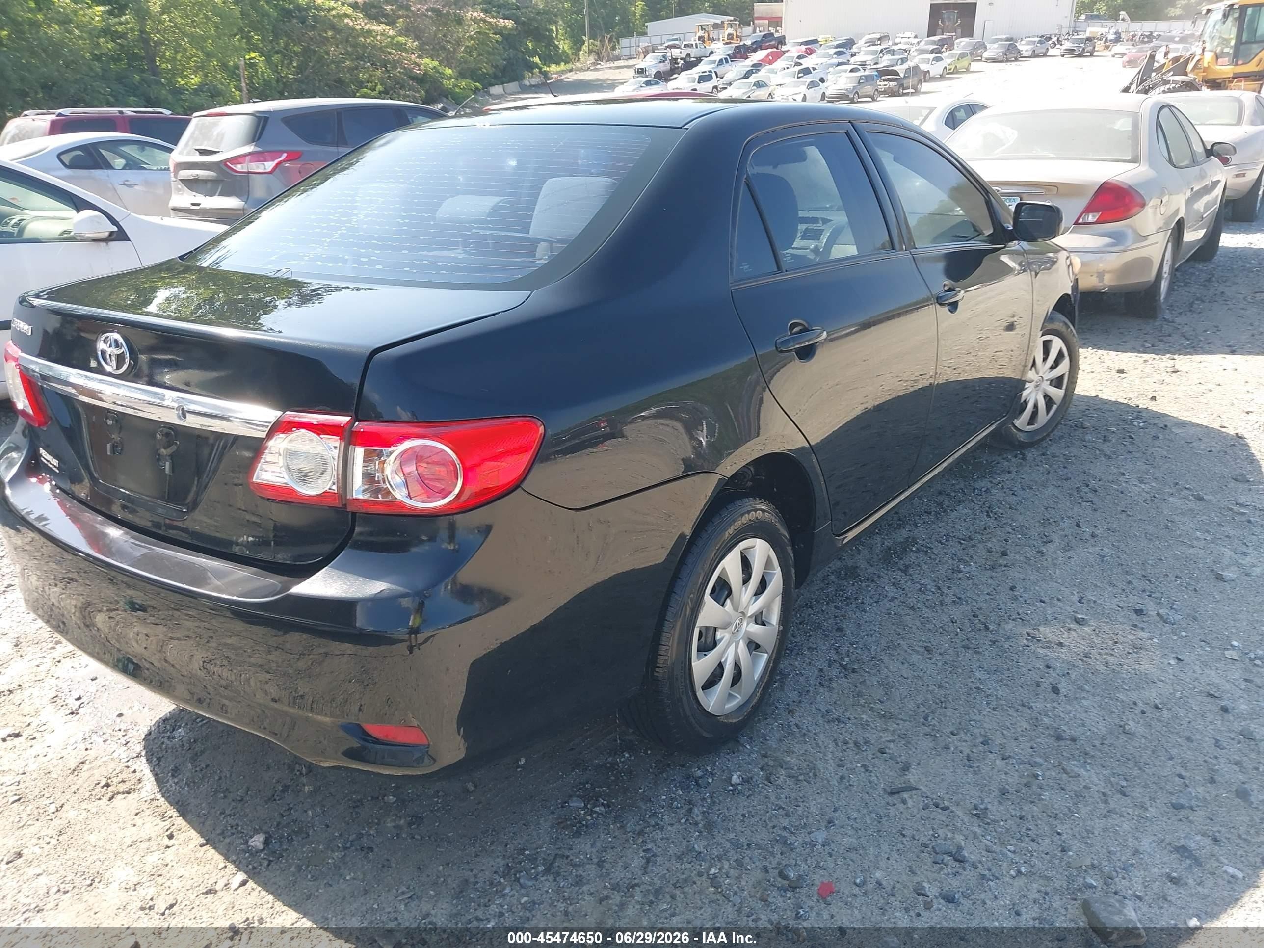 2013 Toyota Corolla L Черный vin: 5YFBU4EE6DP183778