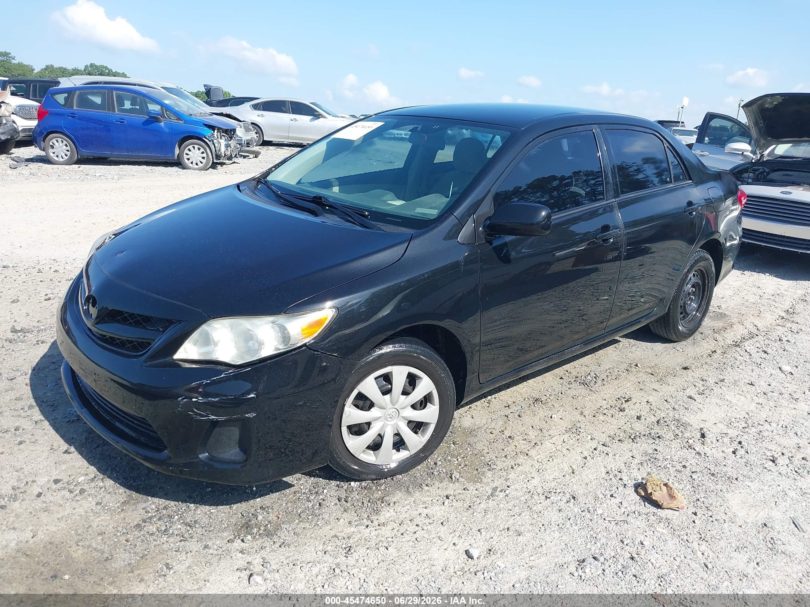 2013 Toyota Corolla L Черный vin: 5YFBU4EE6DP183778