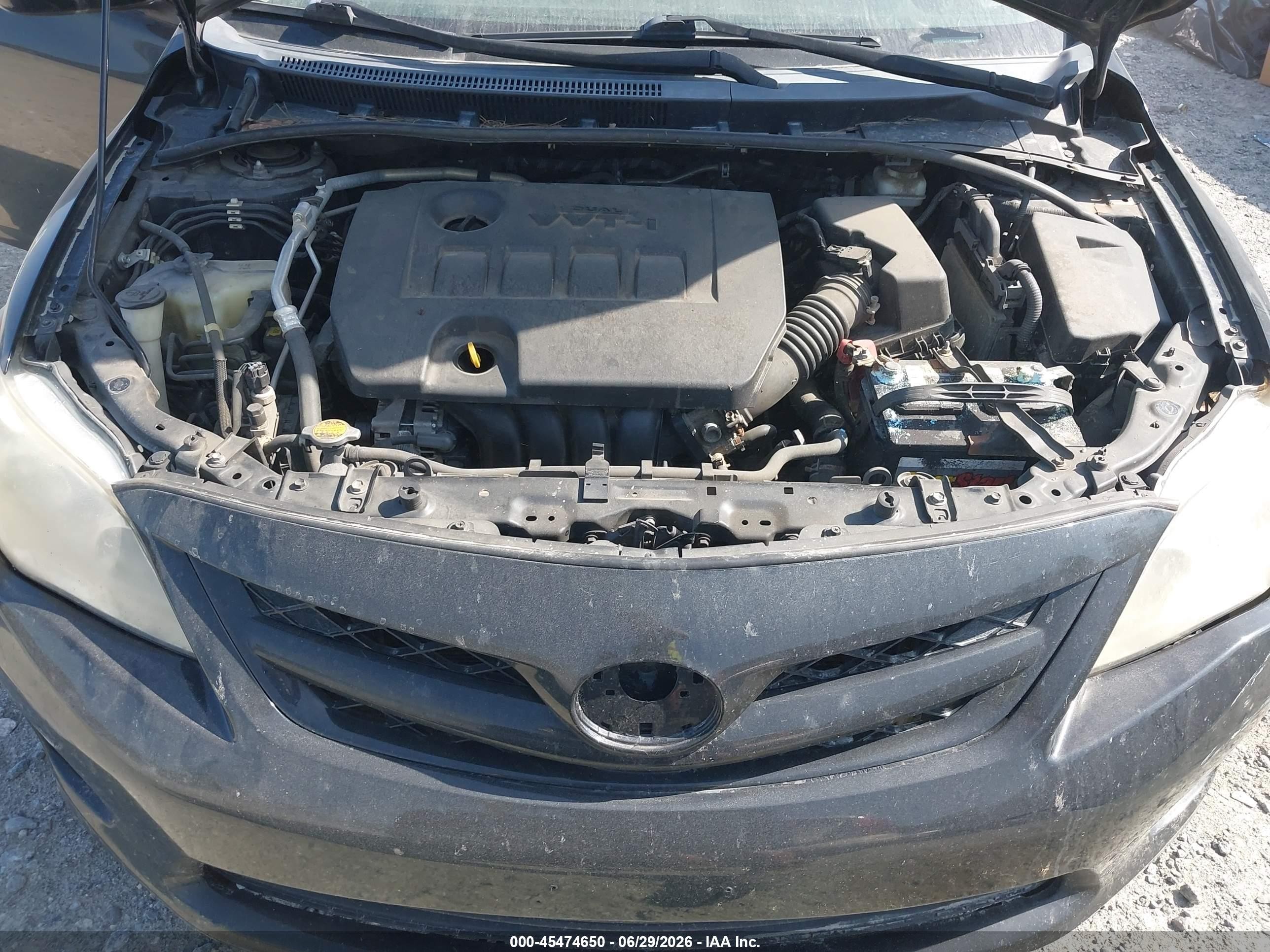 2013 Toyota Corolla L Черный vin: 5YFBU4EE6DP183778