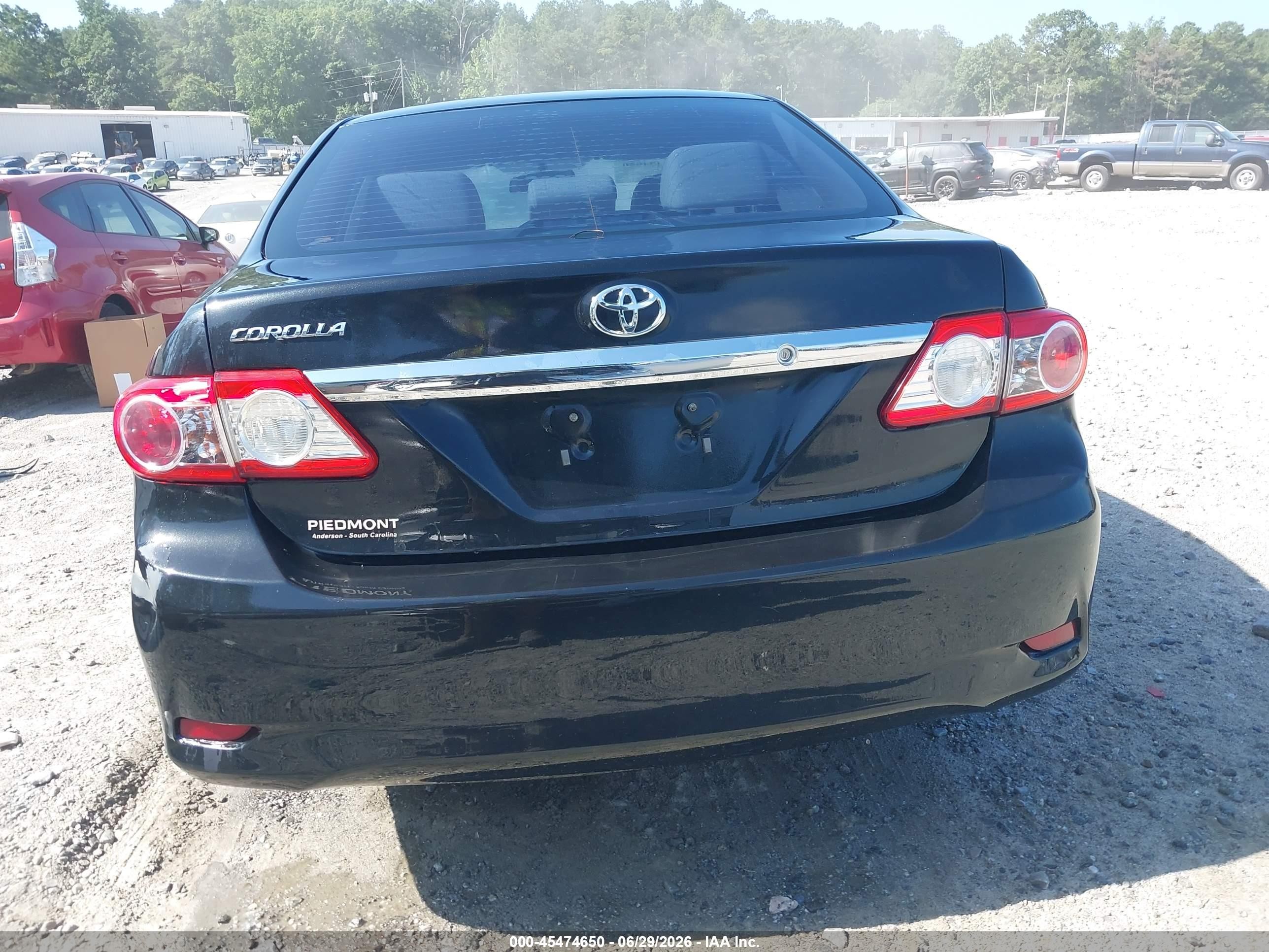 2013 Toyota Corolla L Черный vin: 5YFBU4EE6DP183778
