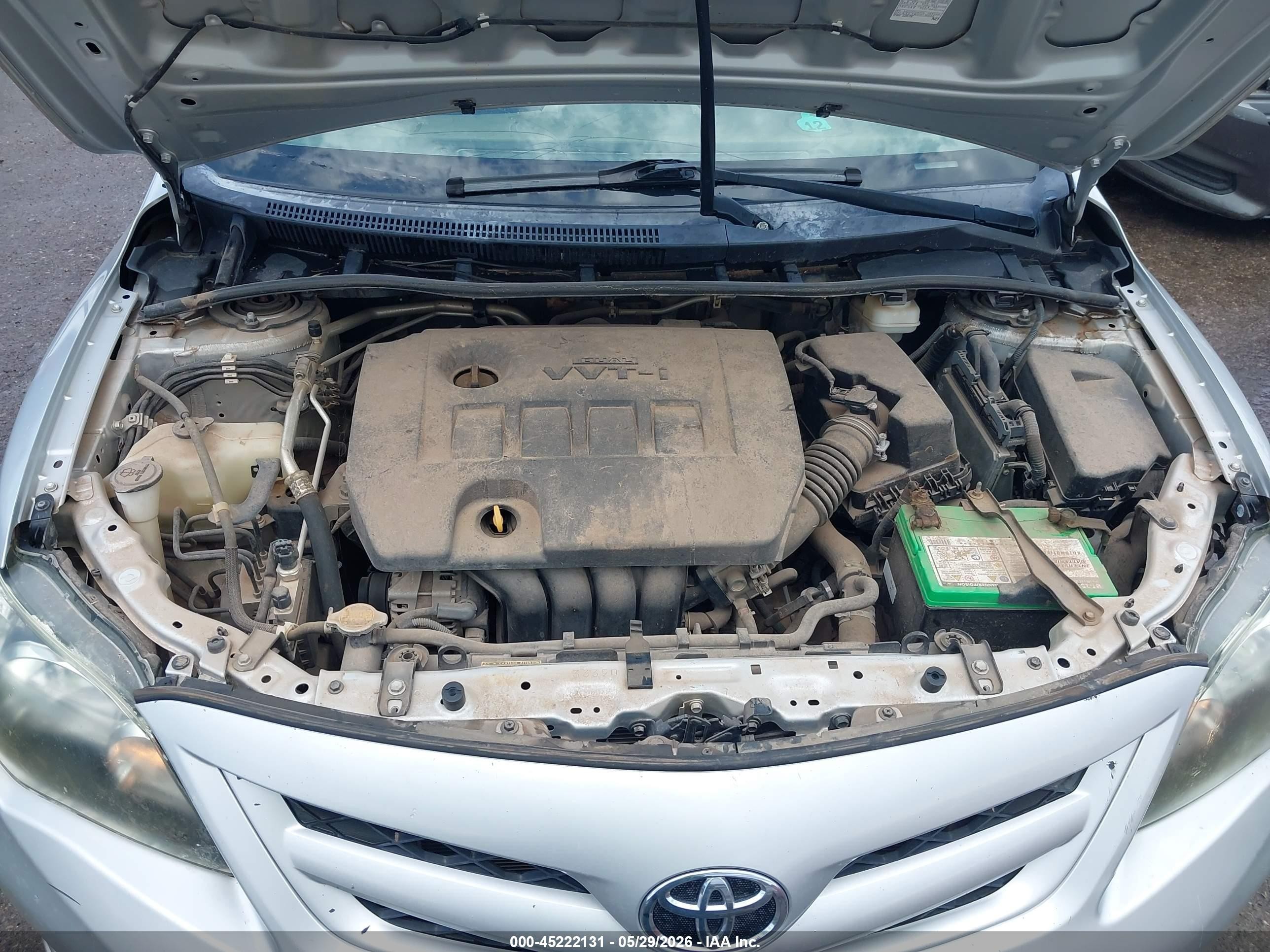 2013 Toyota Corolla S Silver vin: 5YFBU4EE6DP184199