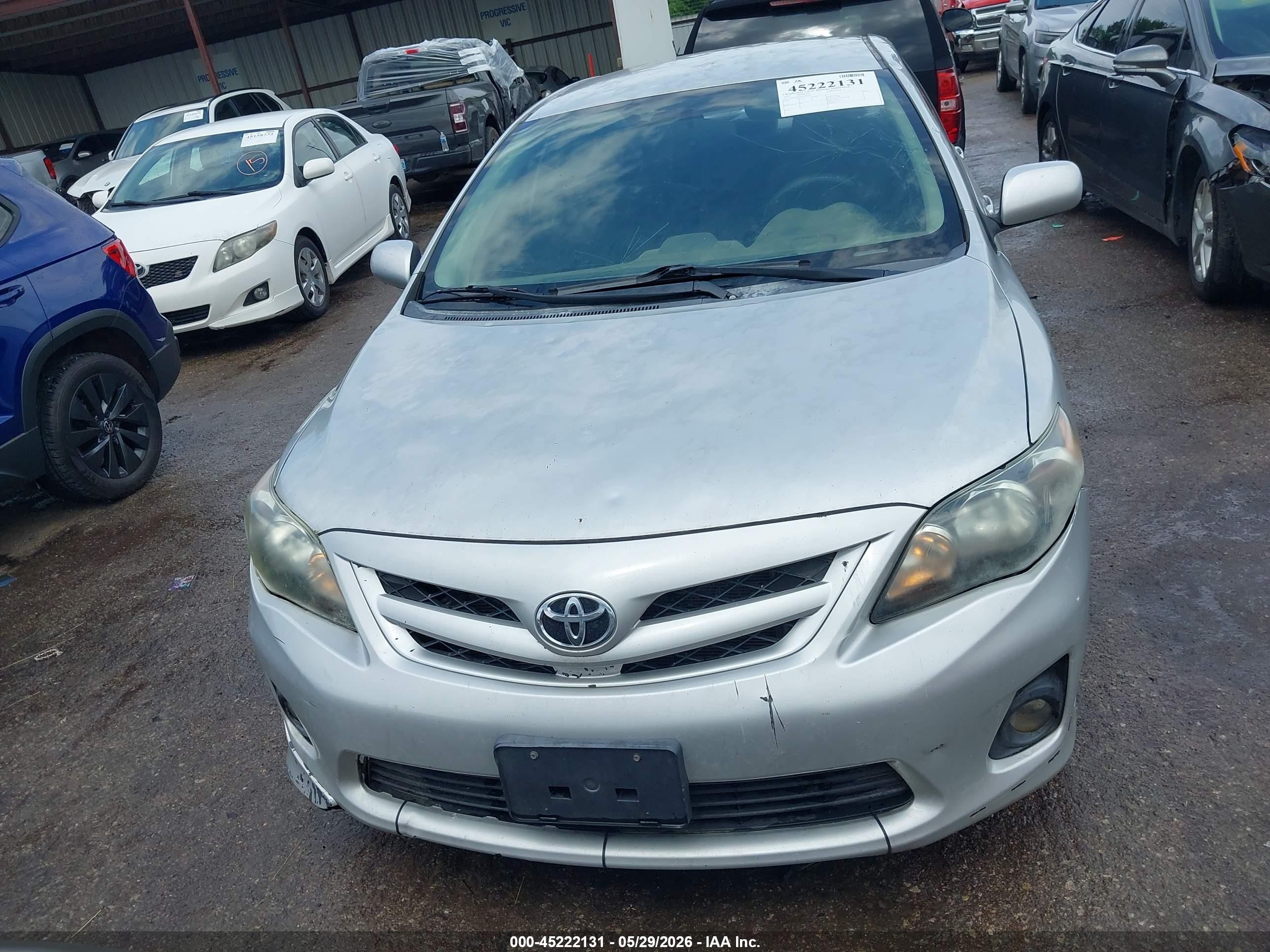 2013 Toyota Corolla S Silver vin: 5YFBU4EE6DP184199