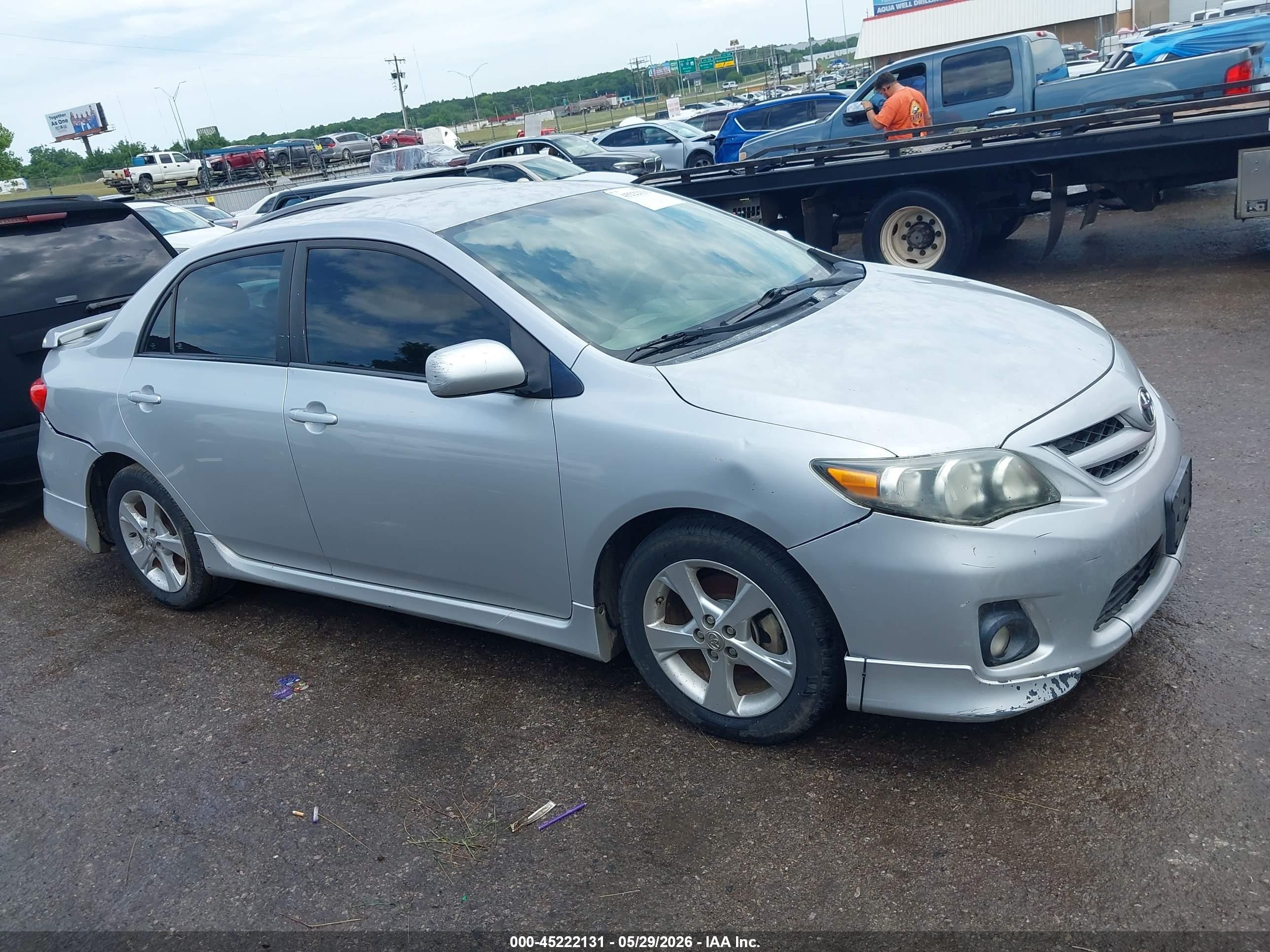 2013 Toyota Corolla S Silver vin: 5YFBU4EE6DP184199