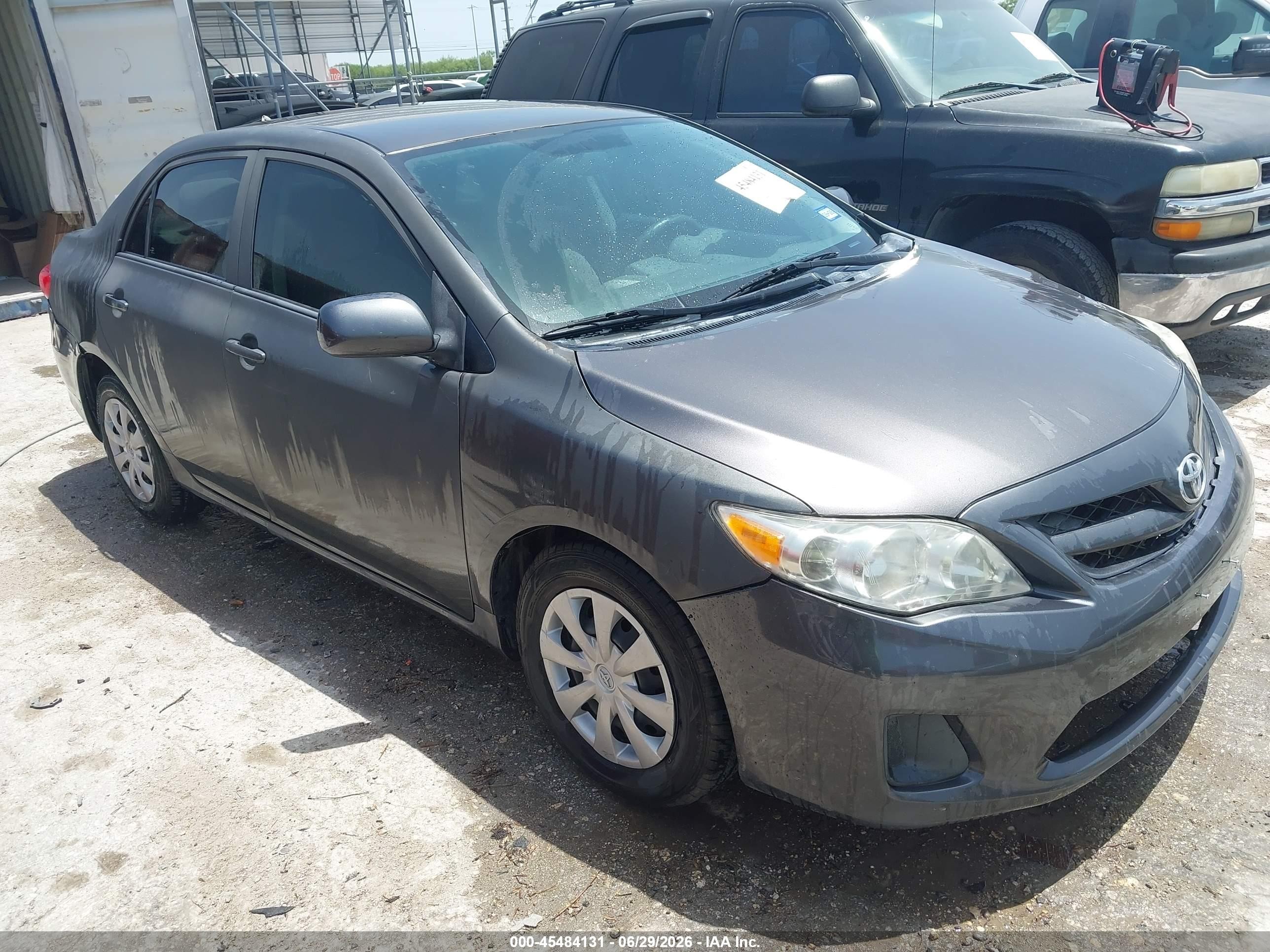 2013 Toyota Corolla L Gray vin: 5YFBU4EE6DP200692