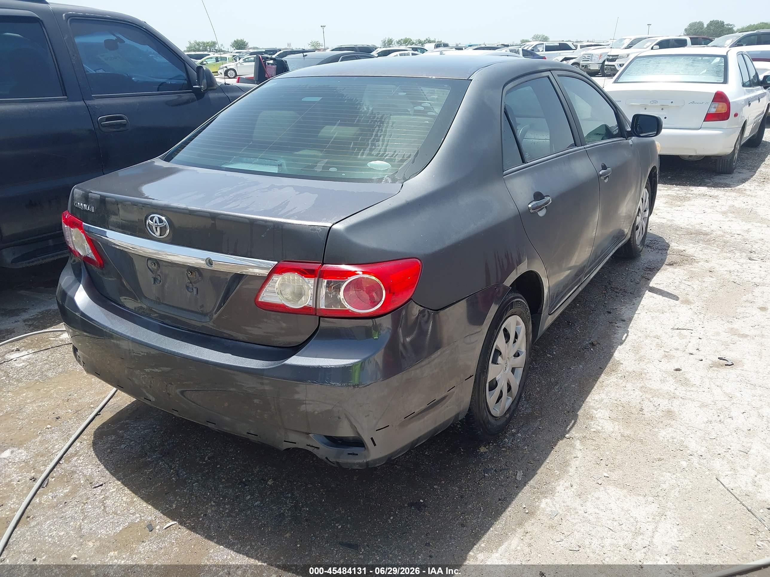 2013 Toyota Corolla L Gray vin: 5YFBU4EE6DP200692