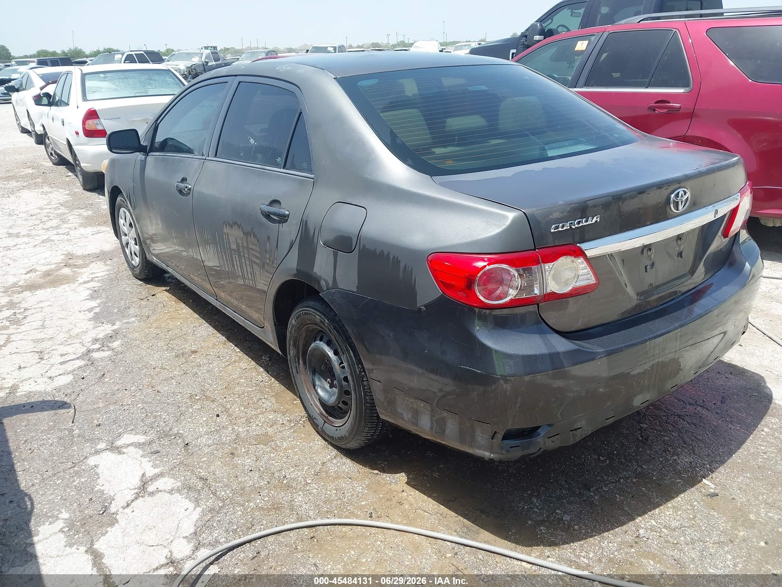 2013 Toyota Corolla L Gray vin: 5YFBU4EE6DP200692