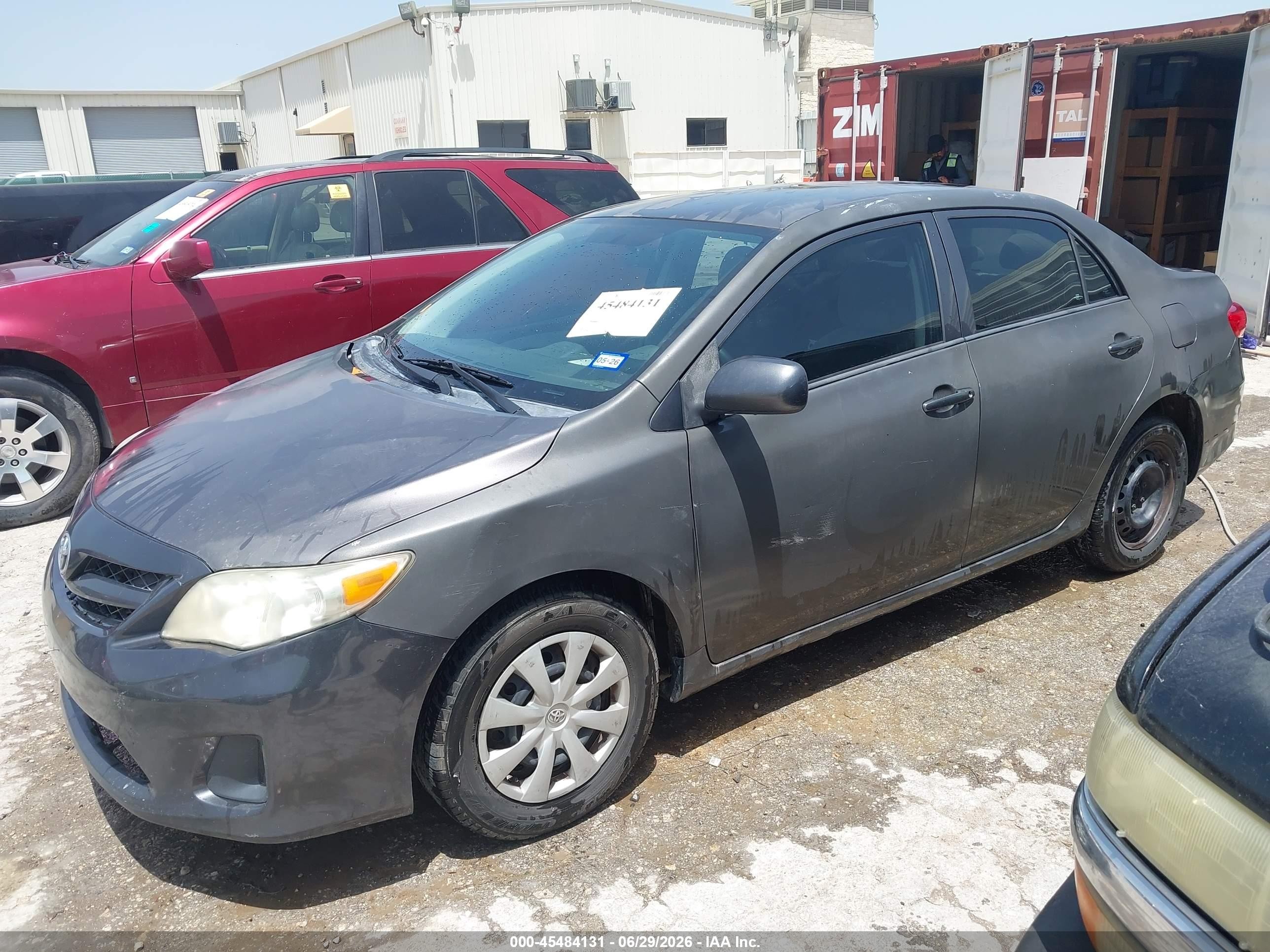 2013 Toyota Corolla L Gray vin: 5YFBU4EE6DP200692