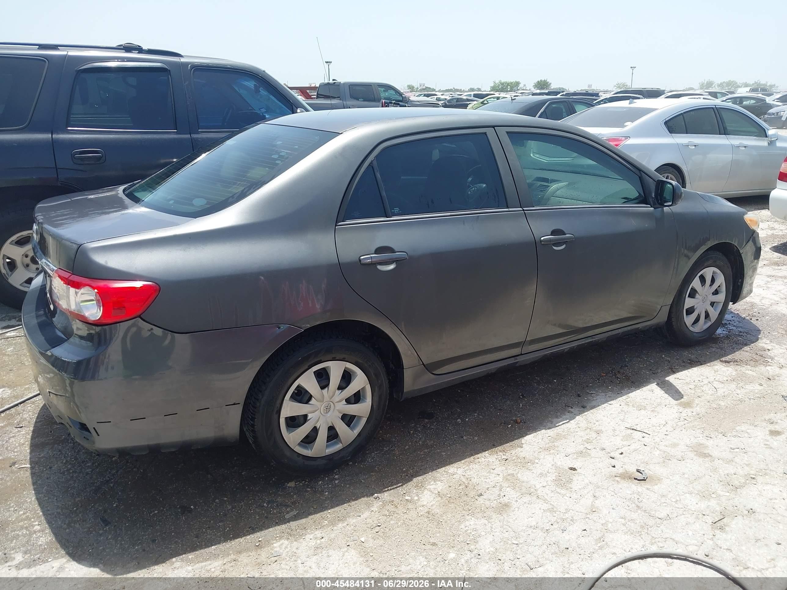 2013 Toyota Corolla L Gray vin: 5YFBU4EE6DP200692