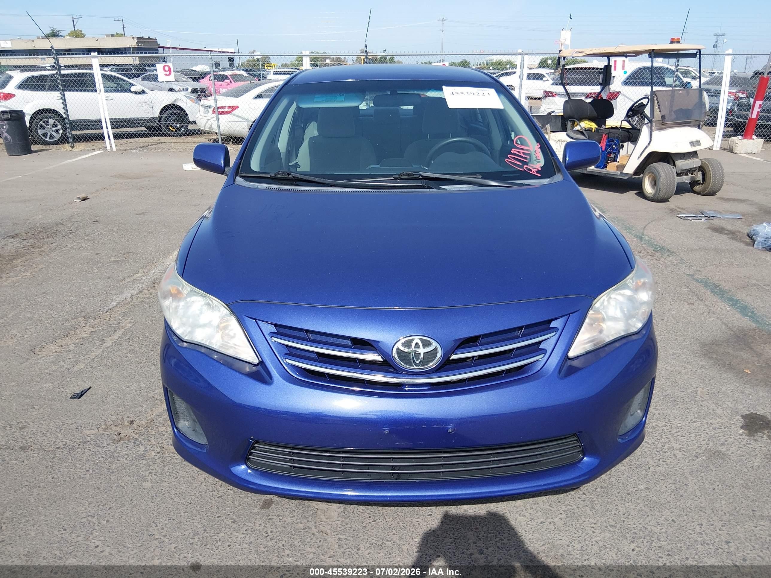 2013 Toyota Corolla Le Purple vin: 5YFBU4EE6DP205570