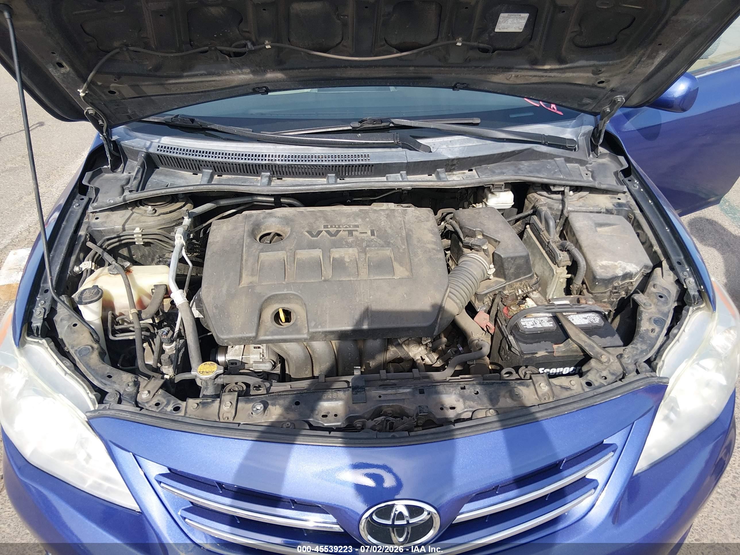 2013 Toyota Corolla Le Purple vin: 5YFBU4EE6DP205570