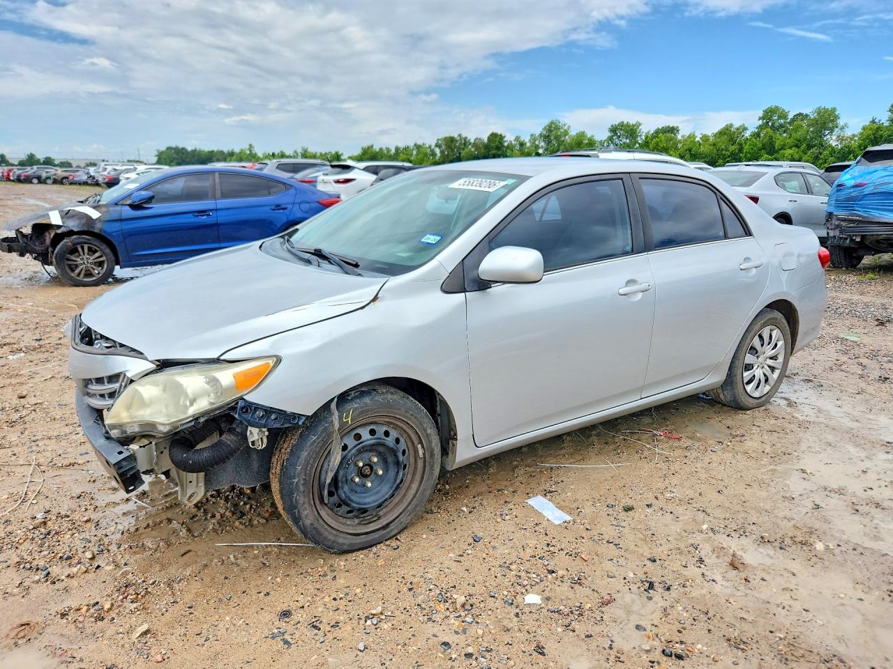 2013 Toyota Corolla Le Серебряный vin: 5YFBU4EE6DP221915