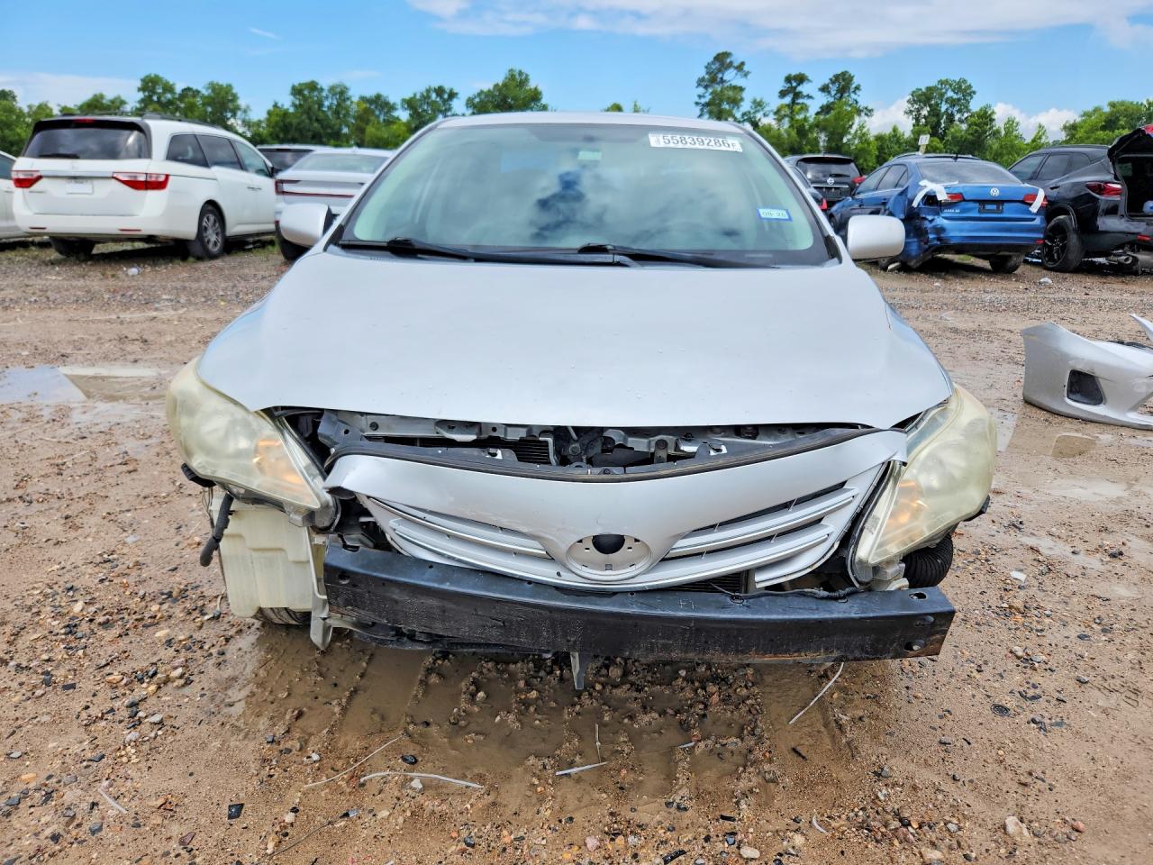 2013 Toyota Corolla Le Серебряный vin: 5YFBU4EE6DP221915