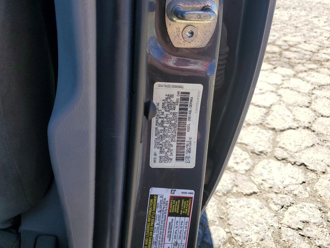 2013 Toyota Corolla Le Gray vin: 5YFBU4EE6DP223373