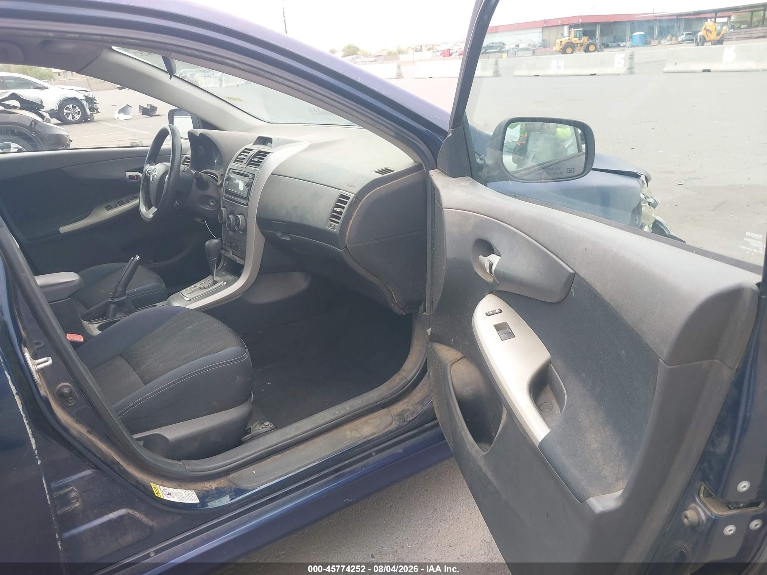 2012 Toyota Corolla S/le Синий vin: 5YFBU4EE7CP005506