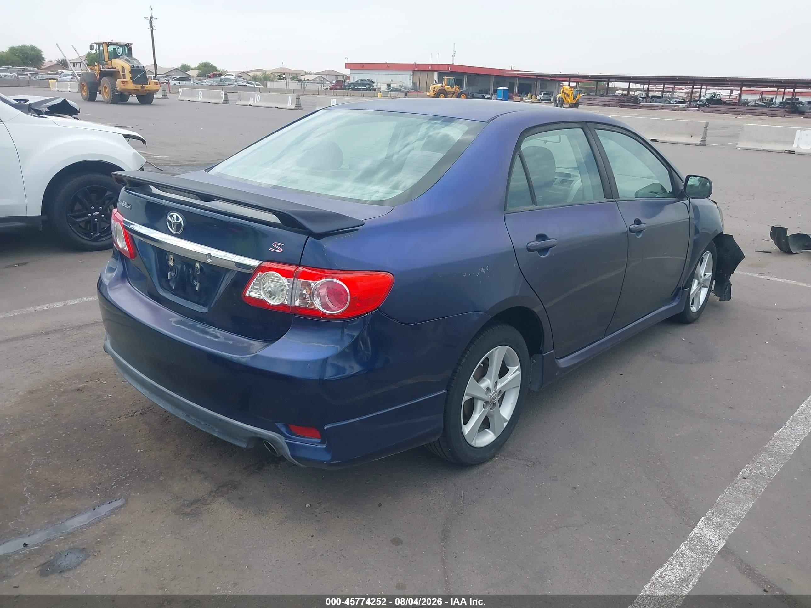2012 Toyota Corolla S/le Синий vin: 5YFBU4EE7CP005506