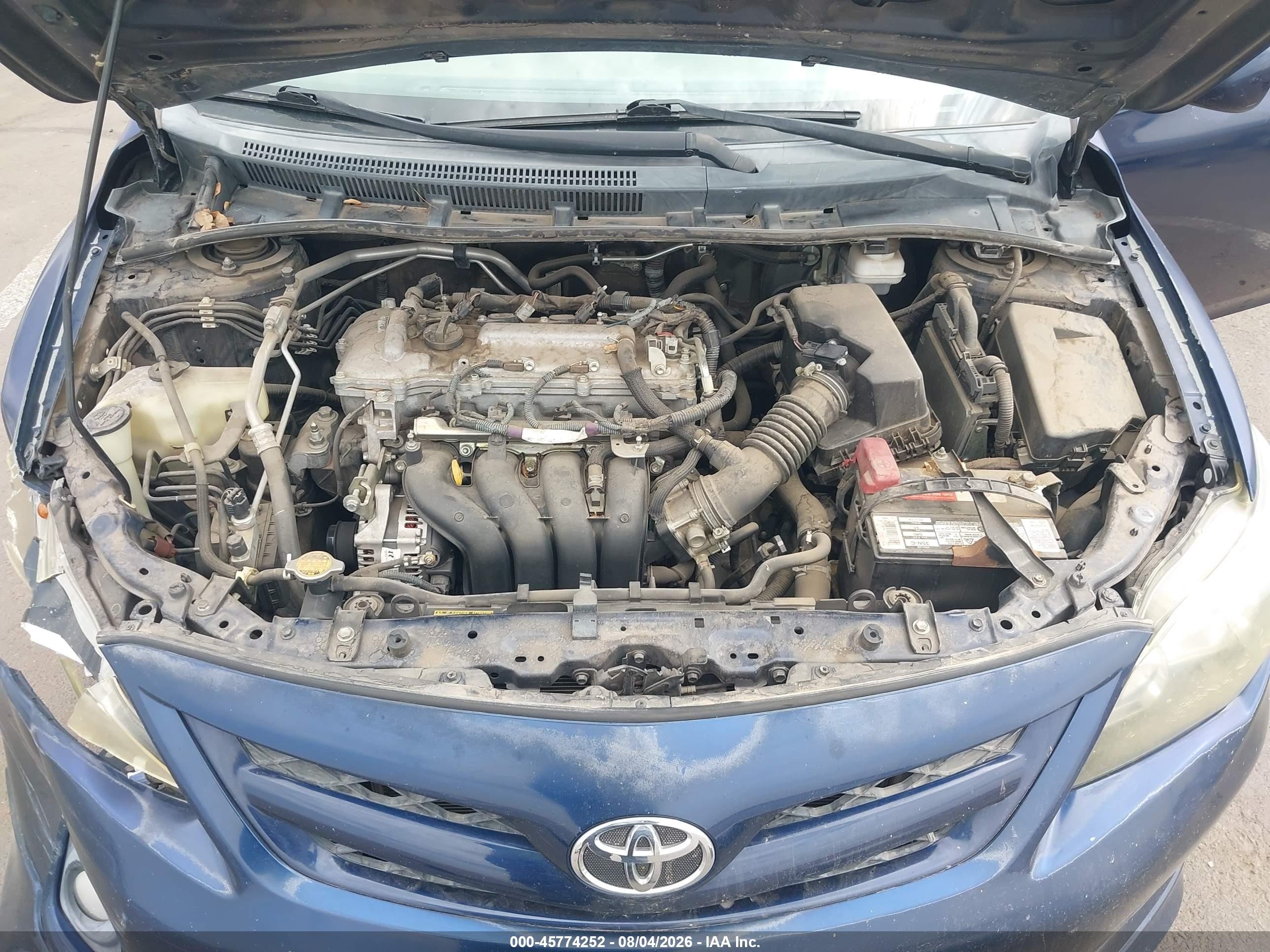 2012 Toyota Corolla S/le Синий vin: 5YFBU4EE7CP005506