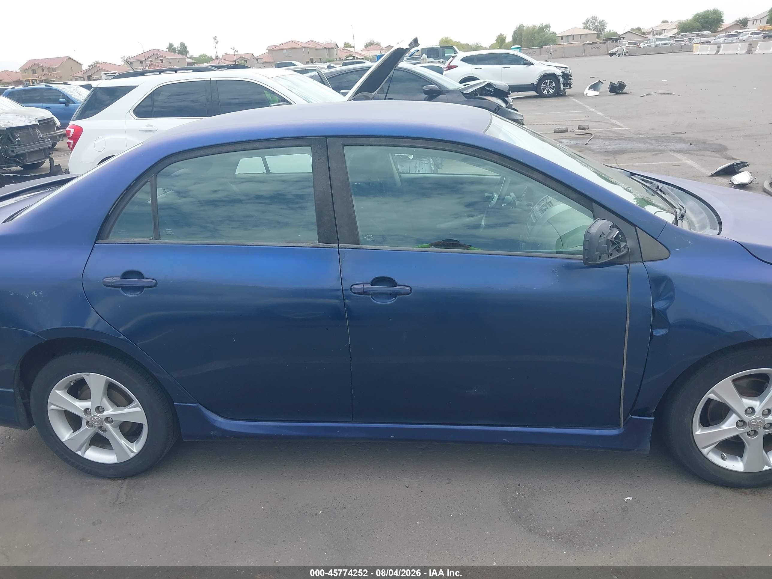 2012 Toyota Corolla S/le Синий vin: 5YFBU4EE7CP005506