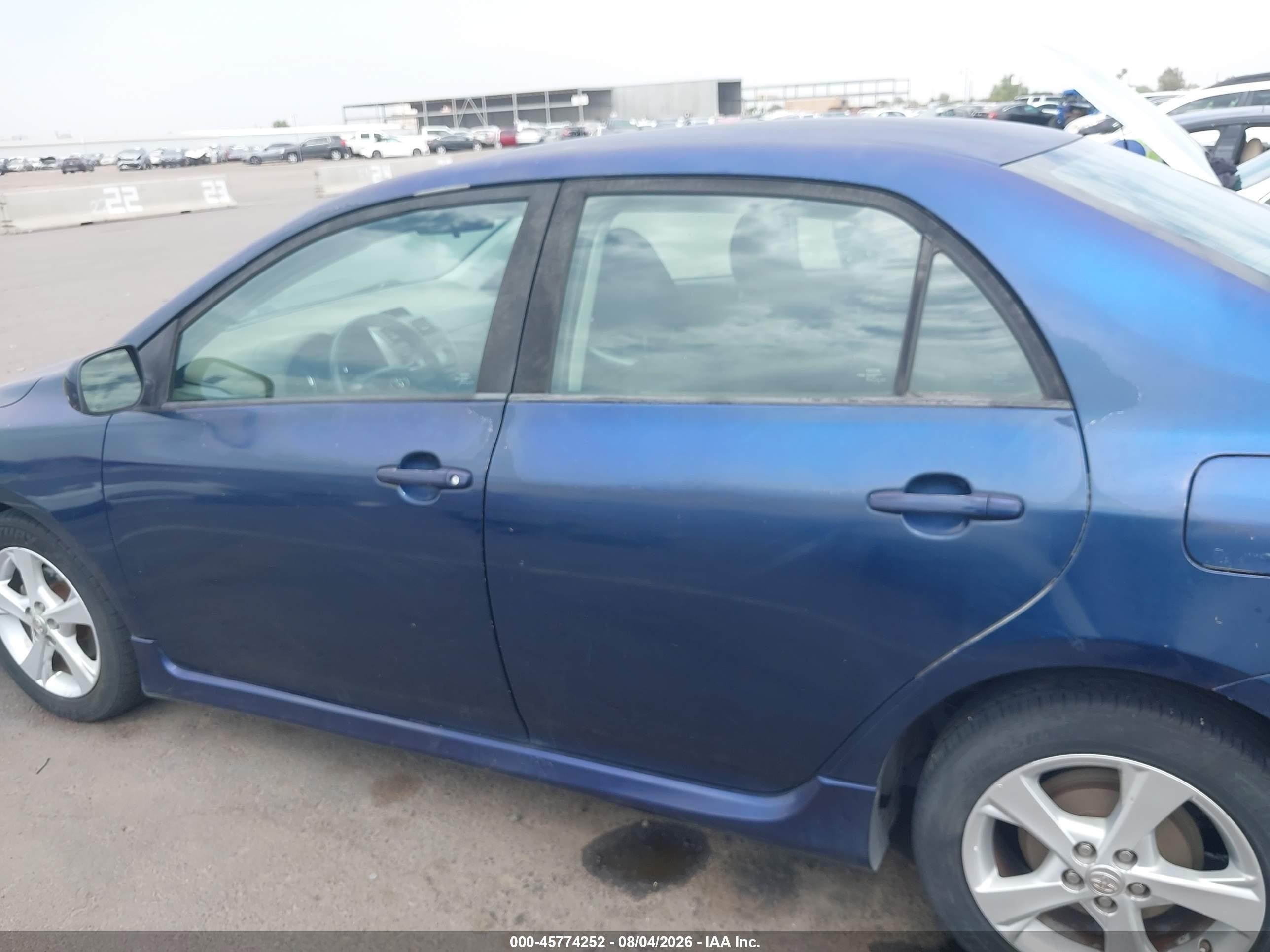 2012 Toyota Corolla S/le Синий vin: 5YFBU4EE7CP005506