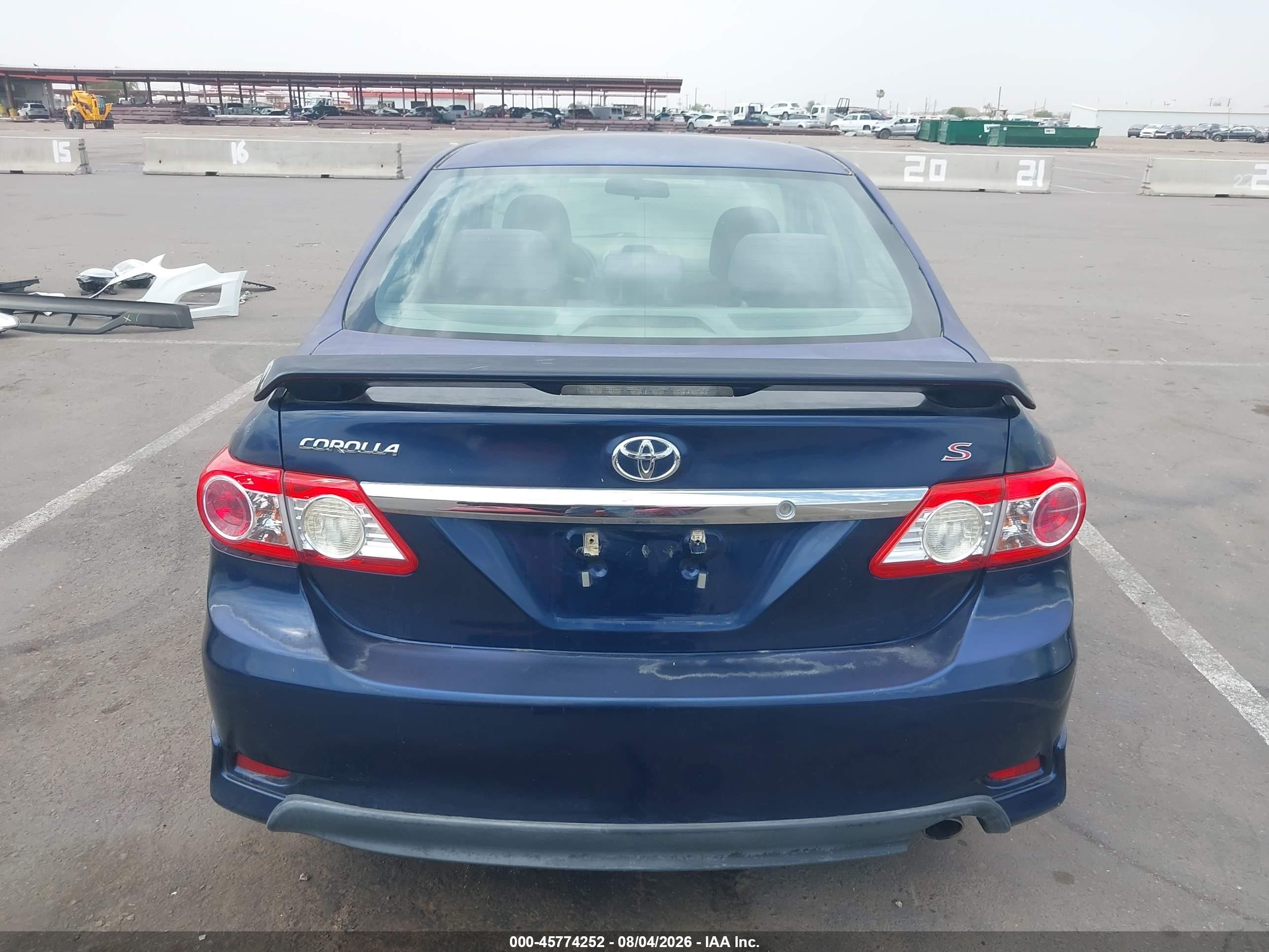 2012 Toyota Corolla S/le Синий vin: 5YFBU4EE7CP005506