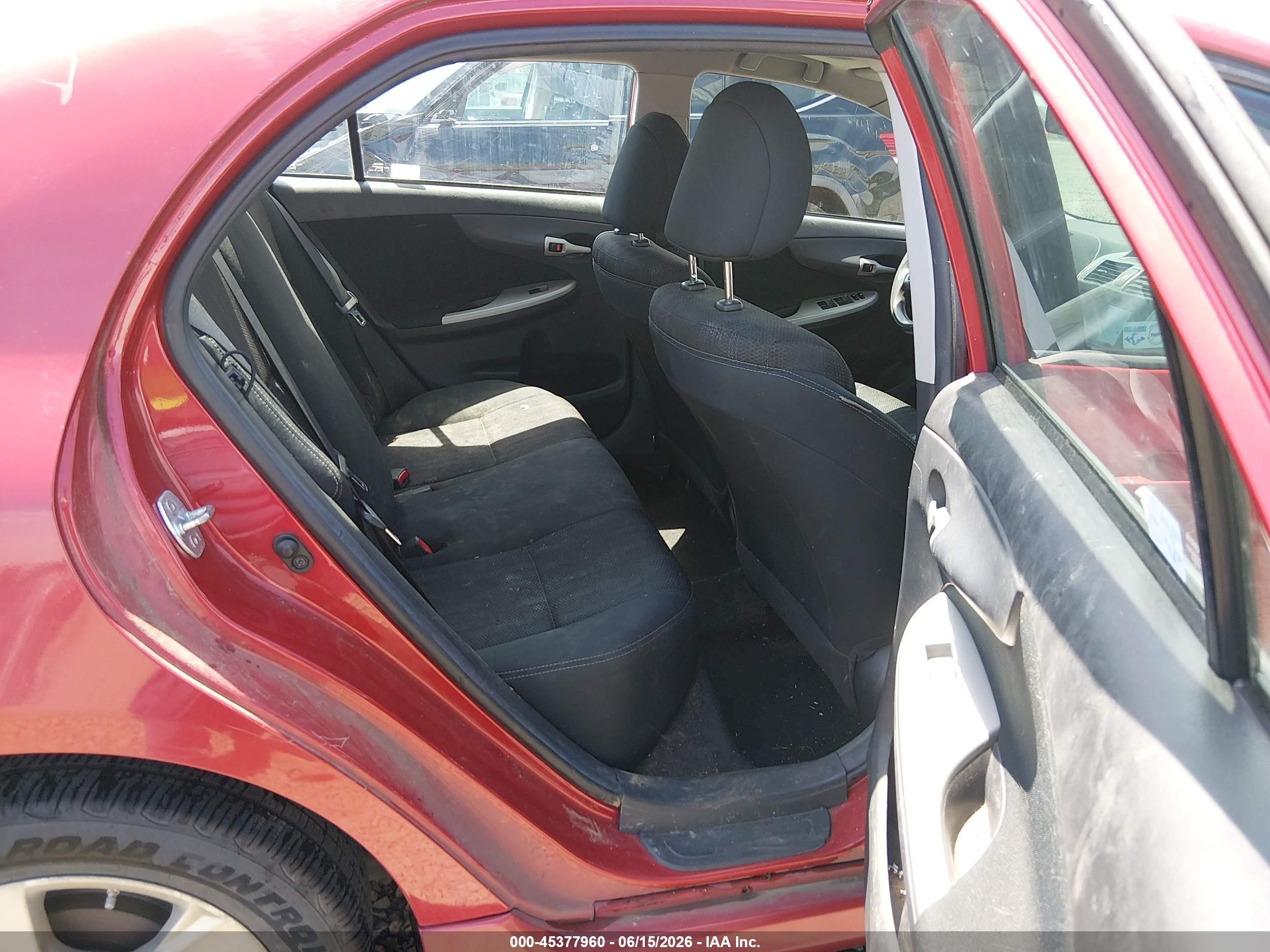 2012 Toyota Corolla S Red vin: 5YFBU4EE7CP009233