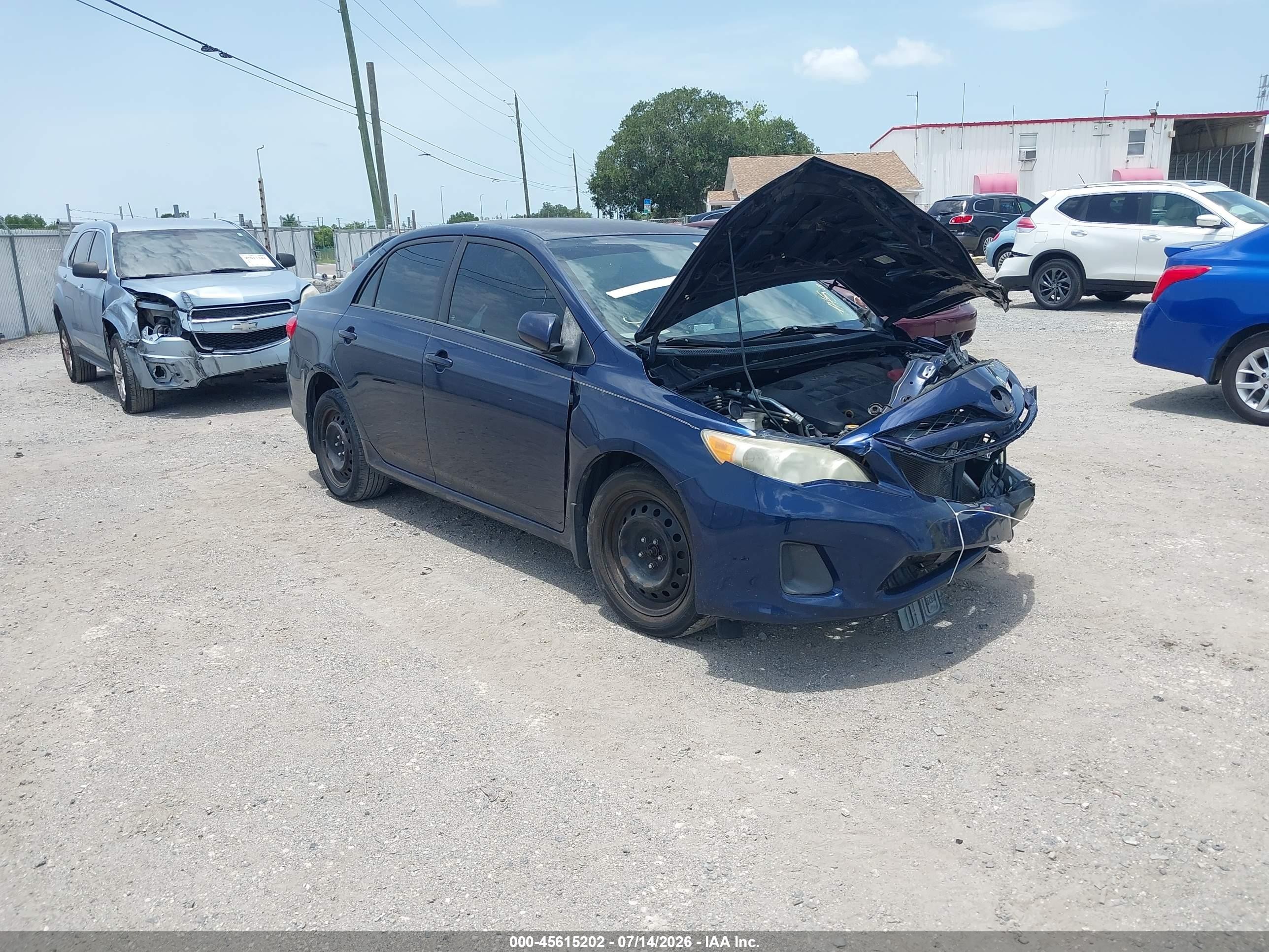2012 Toyota Corolla Le Blue vin: 5YFBU4EE7CP012925