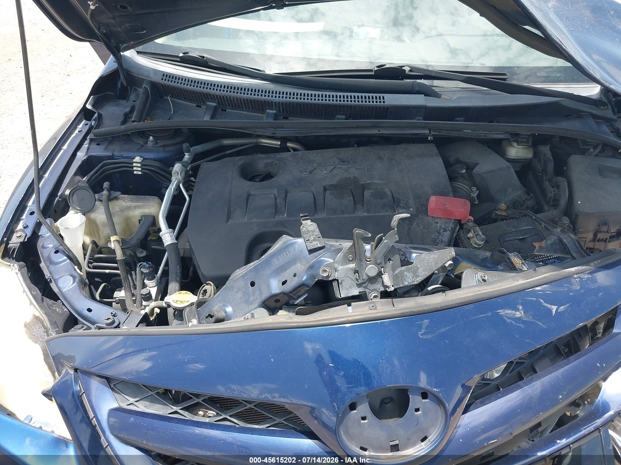 2012 Toyota Corolla Le Blue vin: 5YFBU4EE7CP012925