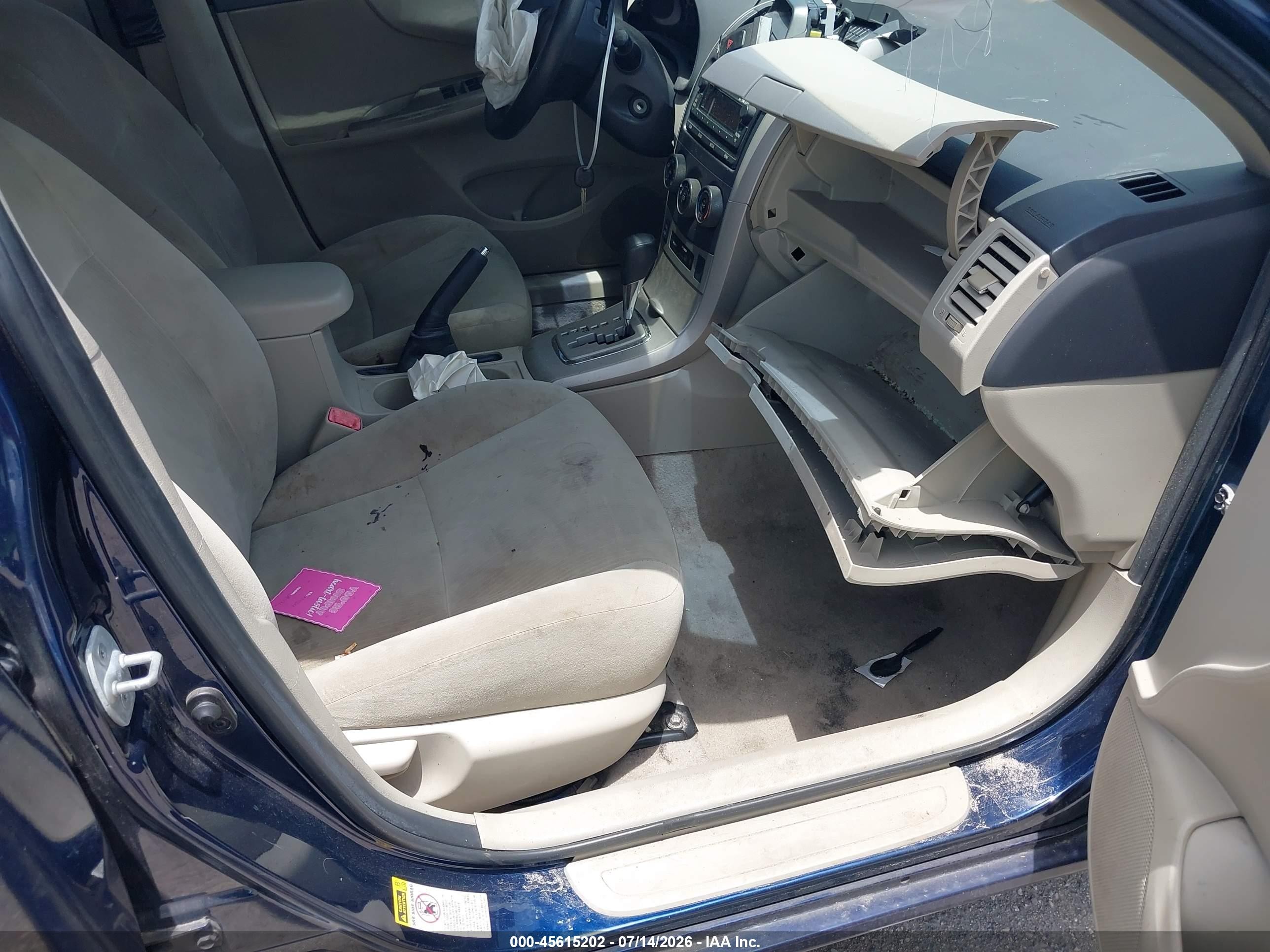 2012 Toyota Corolla Le Blue vin: 5YFBU4EE7CP012925