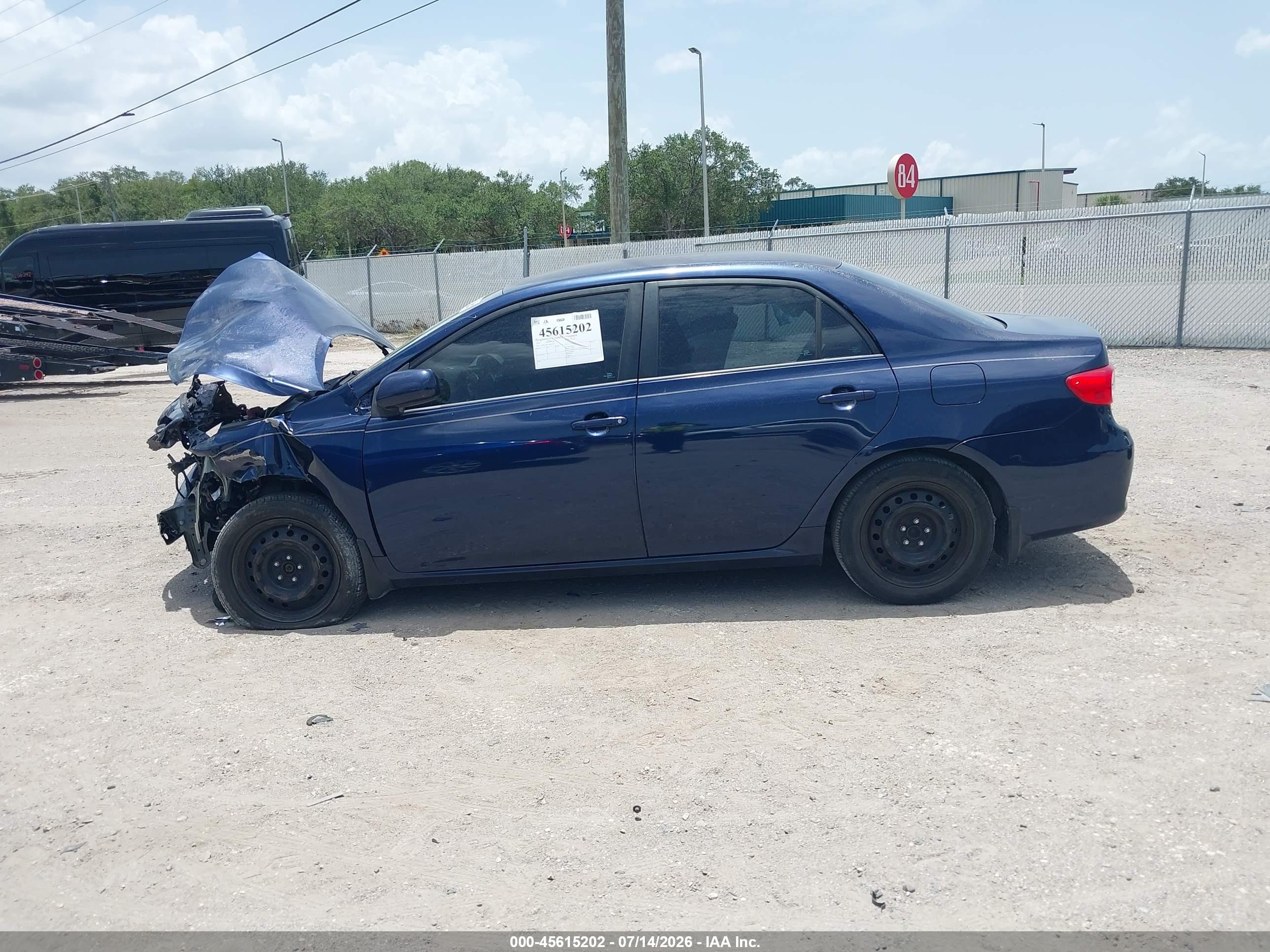 2012 Toyota Corolla Le Blue vin: 5YFBU4EE7CP012925
