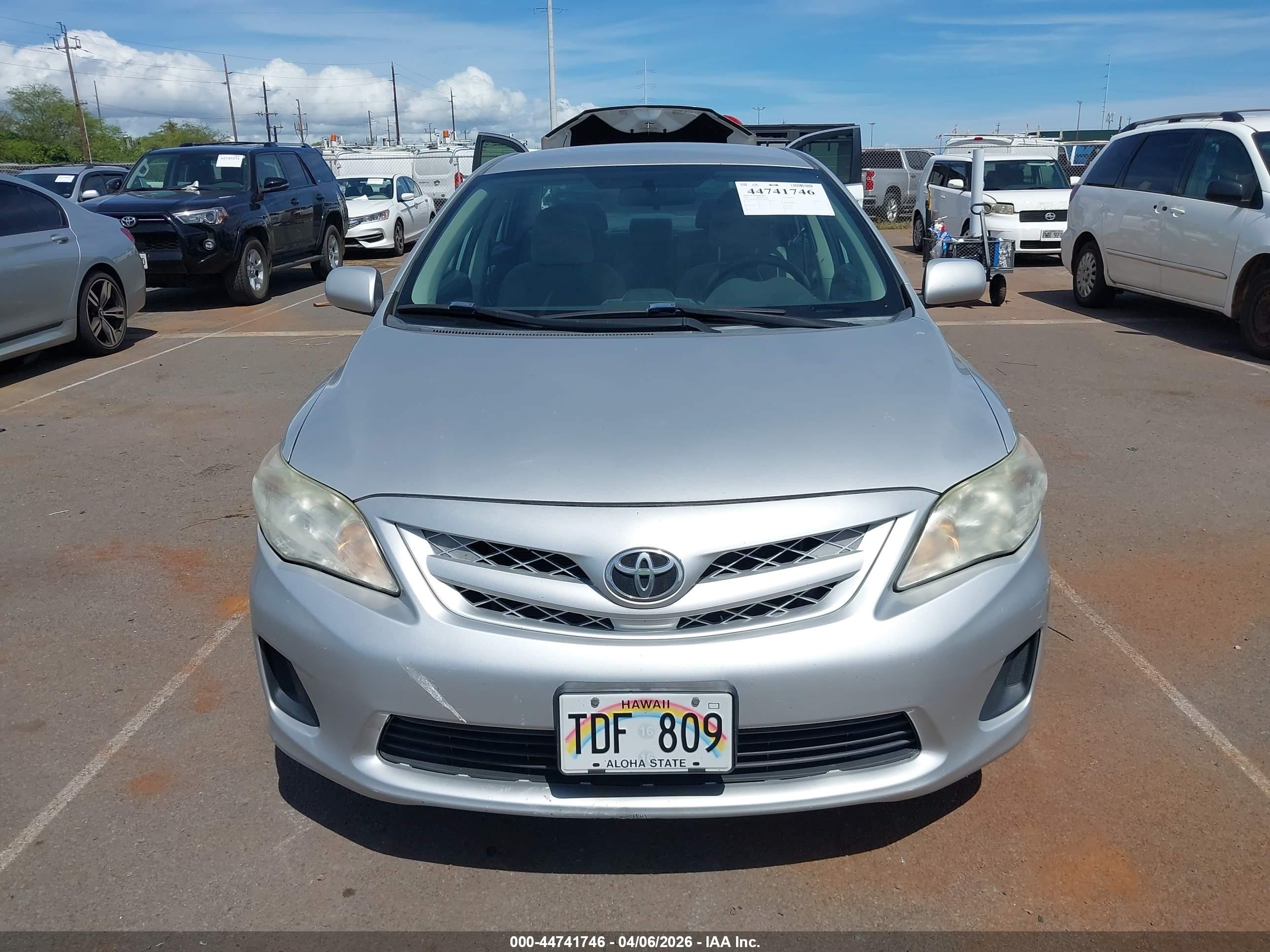 2012 Toyota Corolla Le Silver vin: 5YFBU4EE7CP016165