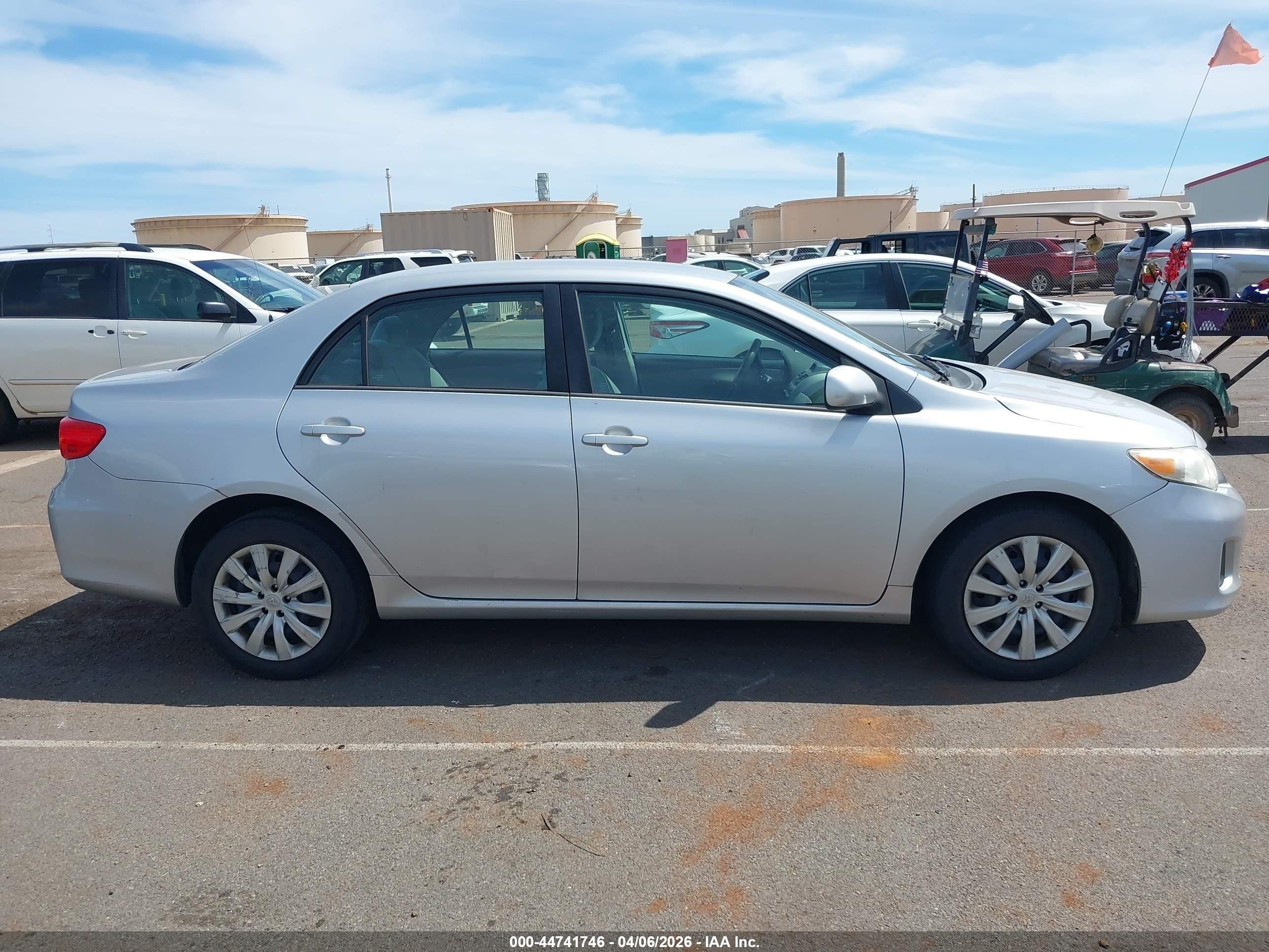 2012 Toyota Corolla Le Silver vin: 5YFBU4EE7CP016165