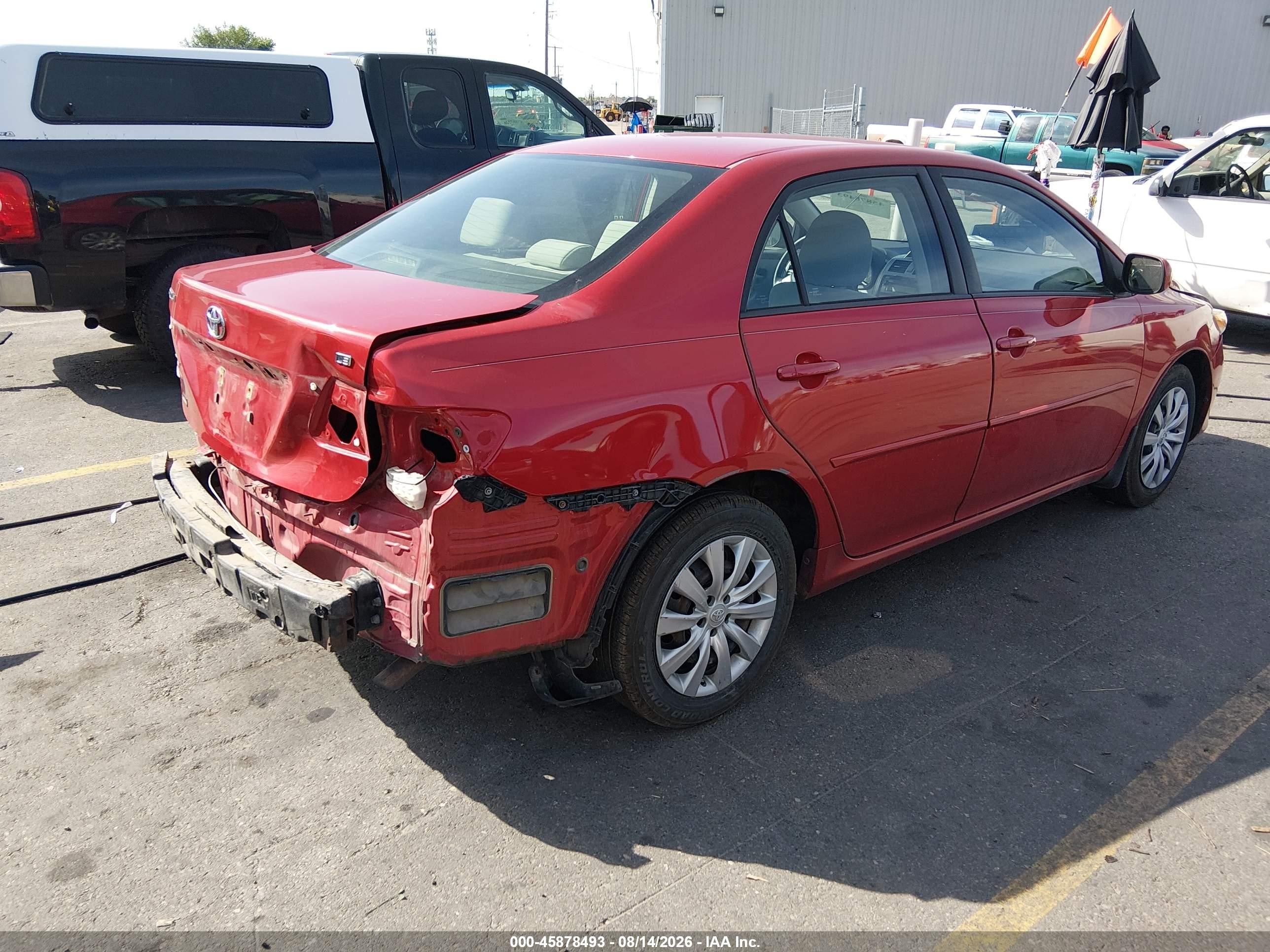 2012 Toyota Corolla Le Burgundy vin: 5YFBU4EE7CP028896