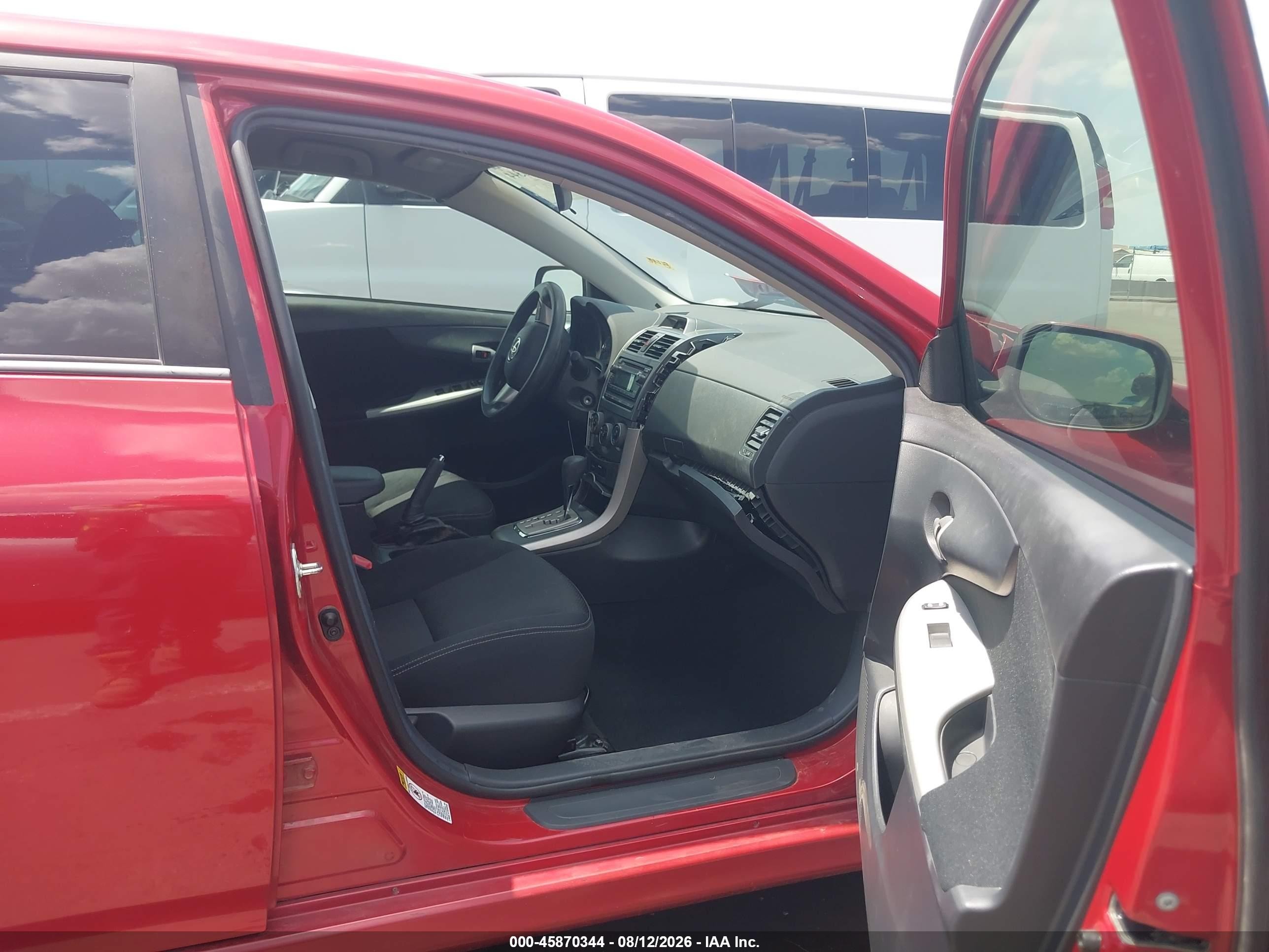 2012 Toyota Corolla S Red vin: 5YFBU4EE7CP035718