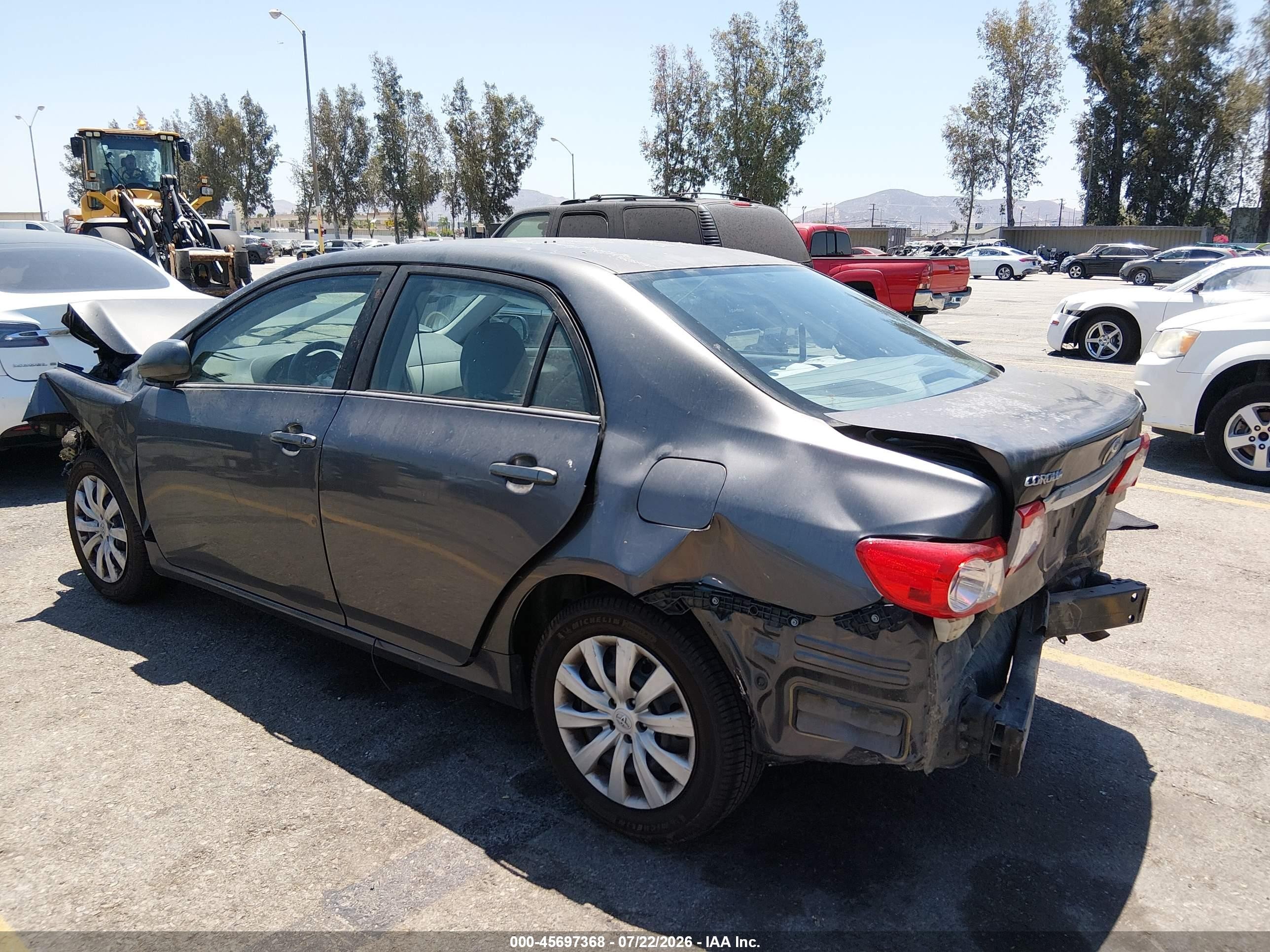 2012 Toyota Corolla Le Gray vin: 5YFBU4EE7CP043267