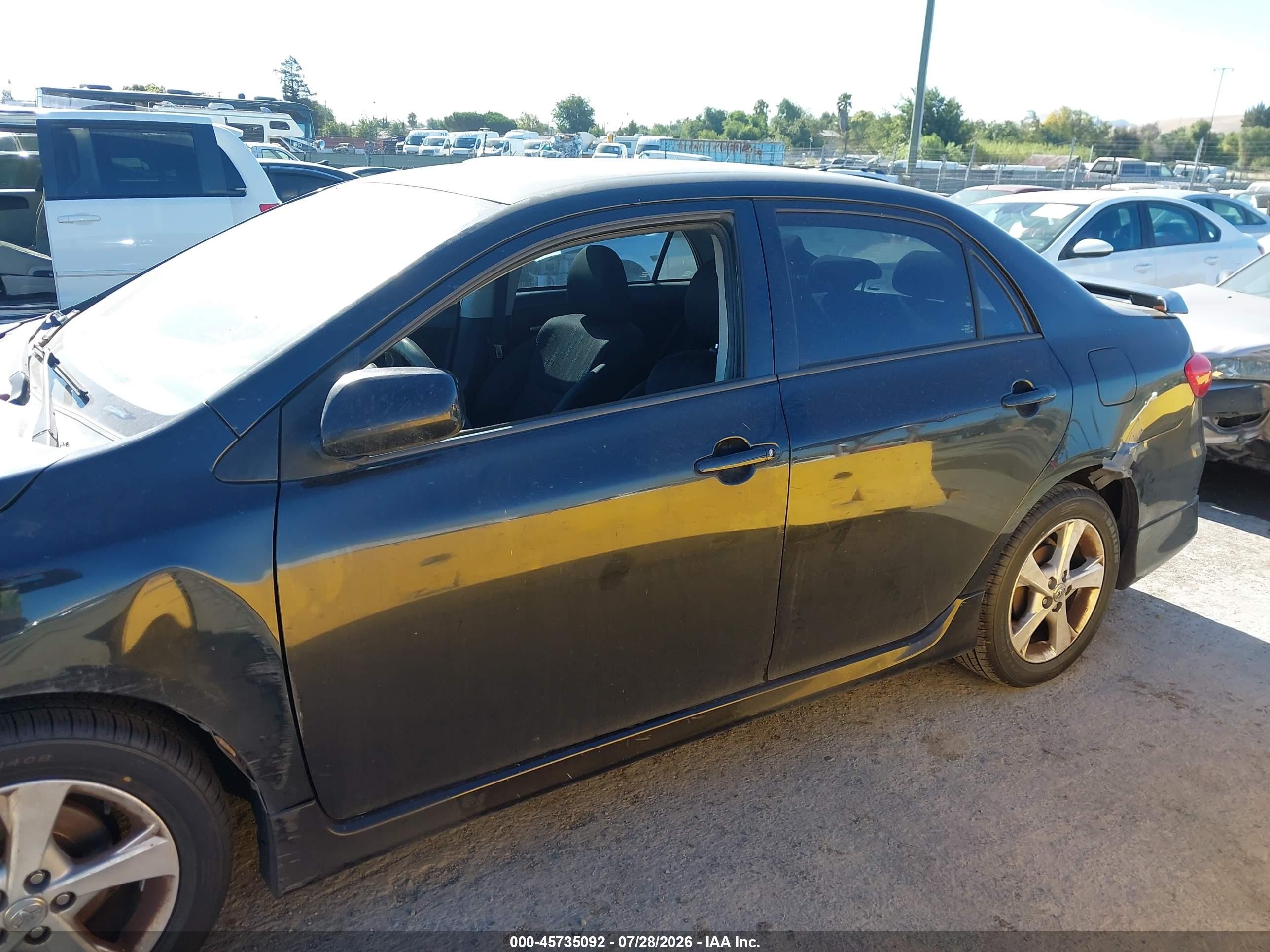 2012 Toyota Corolla S Черный vin: 5YFBU4EE7CP048839