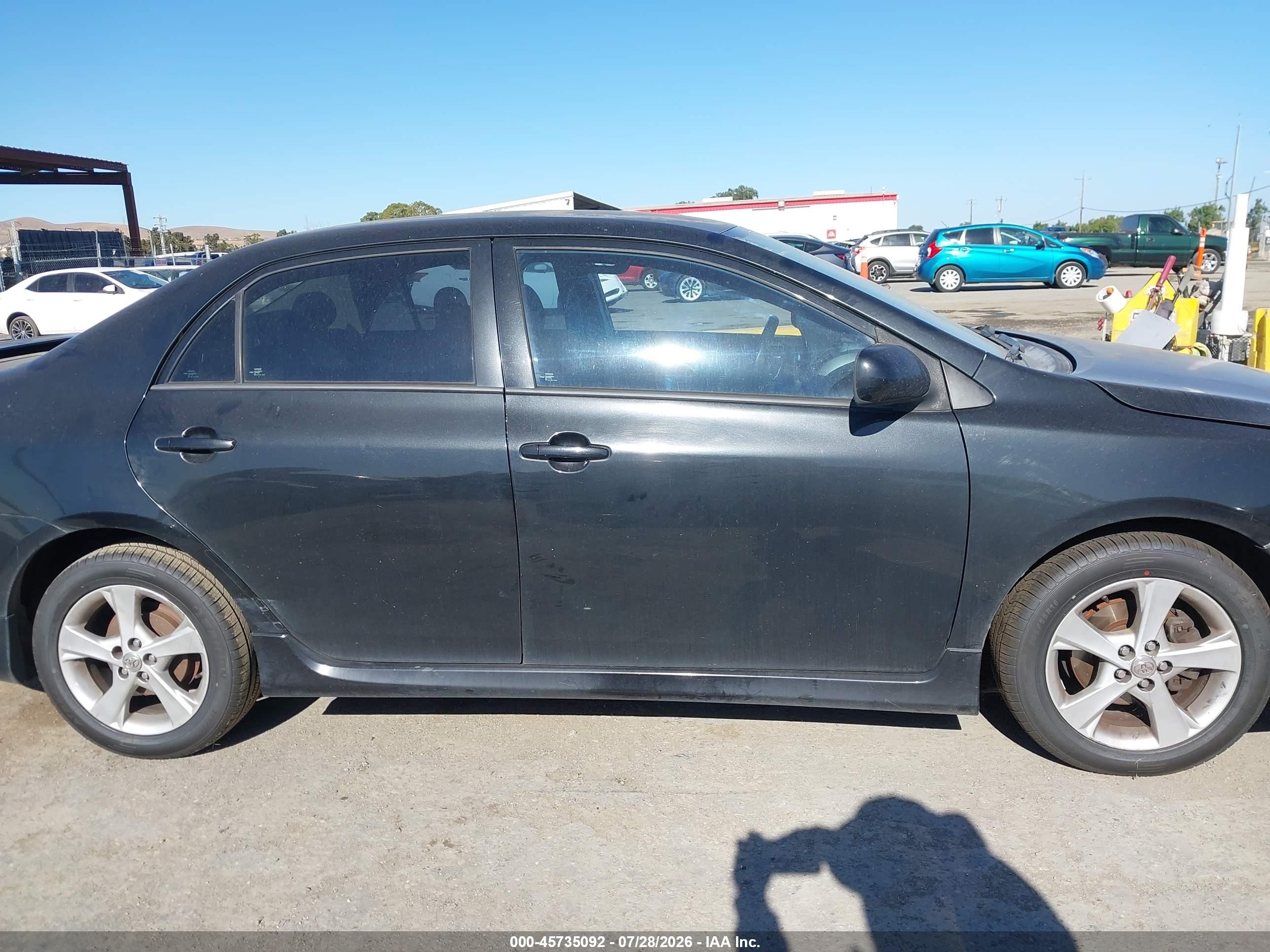 2012 Toyota Corolla S Черный vin: 5YFBU4EE7CP048839