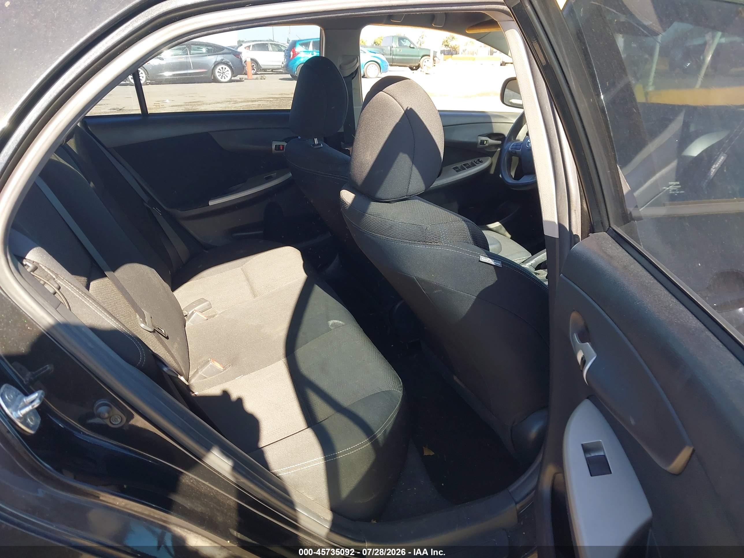 2012 Toyota Corolla S Черный vin: 5YFBU4EE7CP048839
