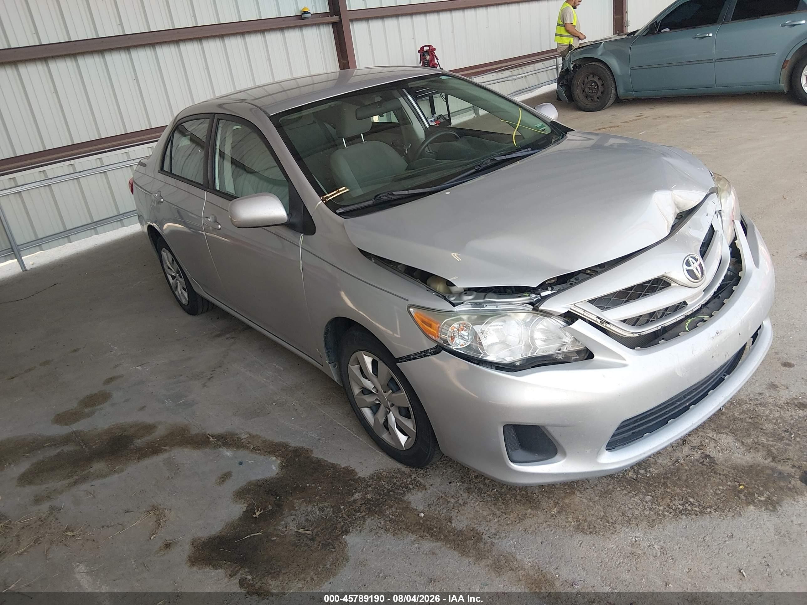 2012 Toyota Corolla Le Silver vin: 5YFBU4EE7CP060005