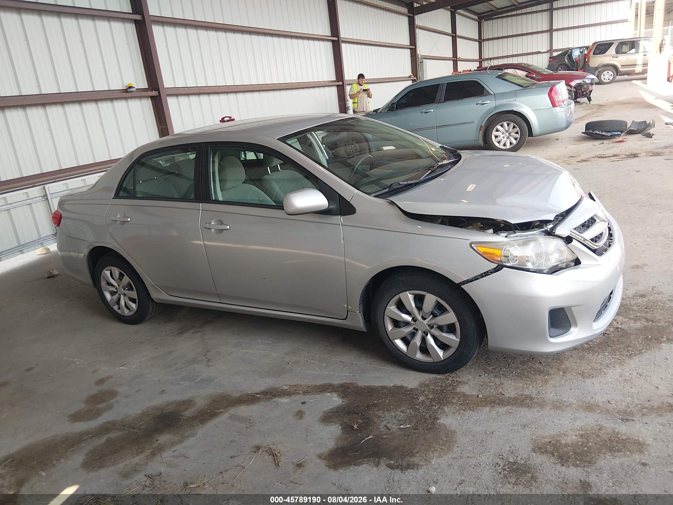2012 Toyota Corolla Le Silver vin: 5YFBU4EE7CP060005