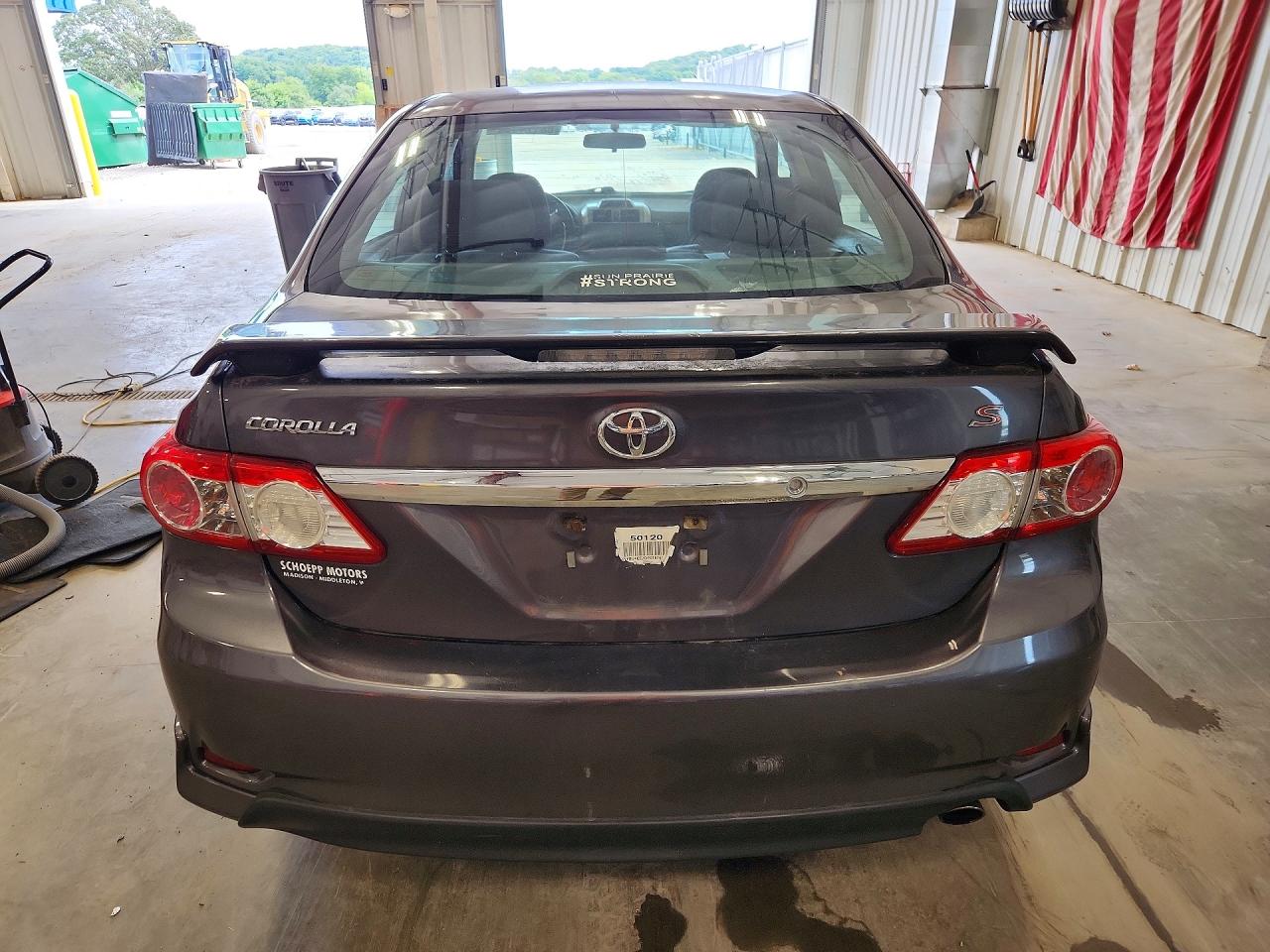2013 Toyota Corolla S Gray vin: 5YFBU4EE7DP078750
