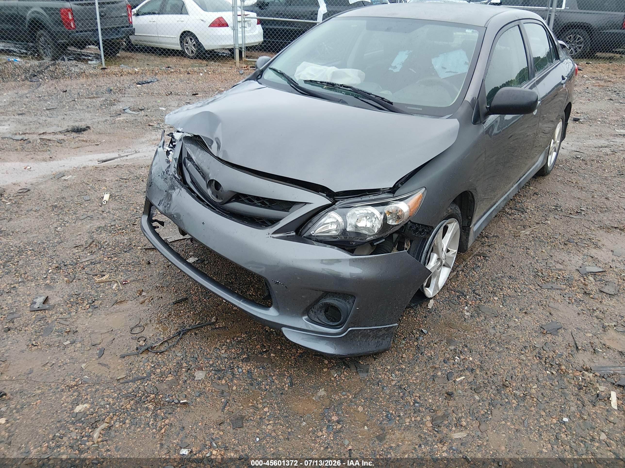 2013 Toyota Corolla S Gray vin: 5YFBU4EE7DP084192