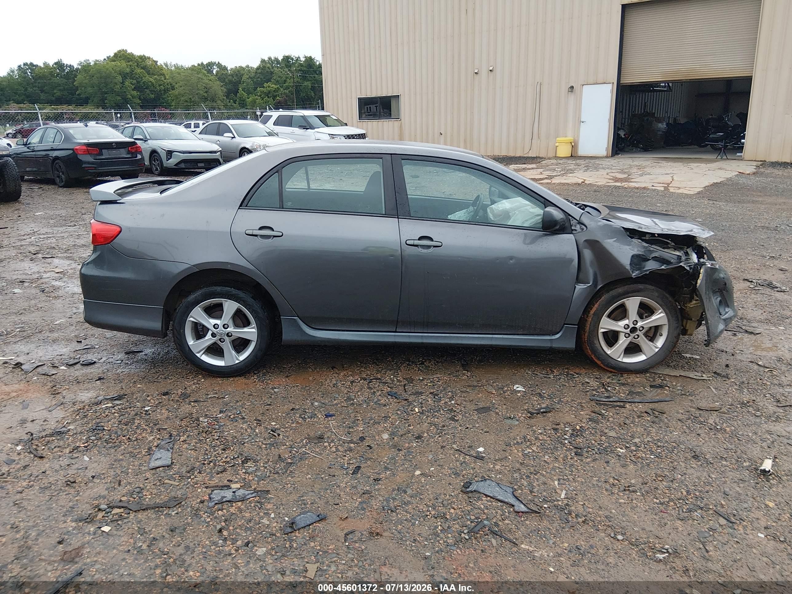 2013 Toyota Corolla S Gray vin: 5YFBU4EE7DP084192