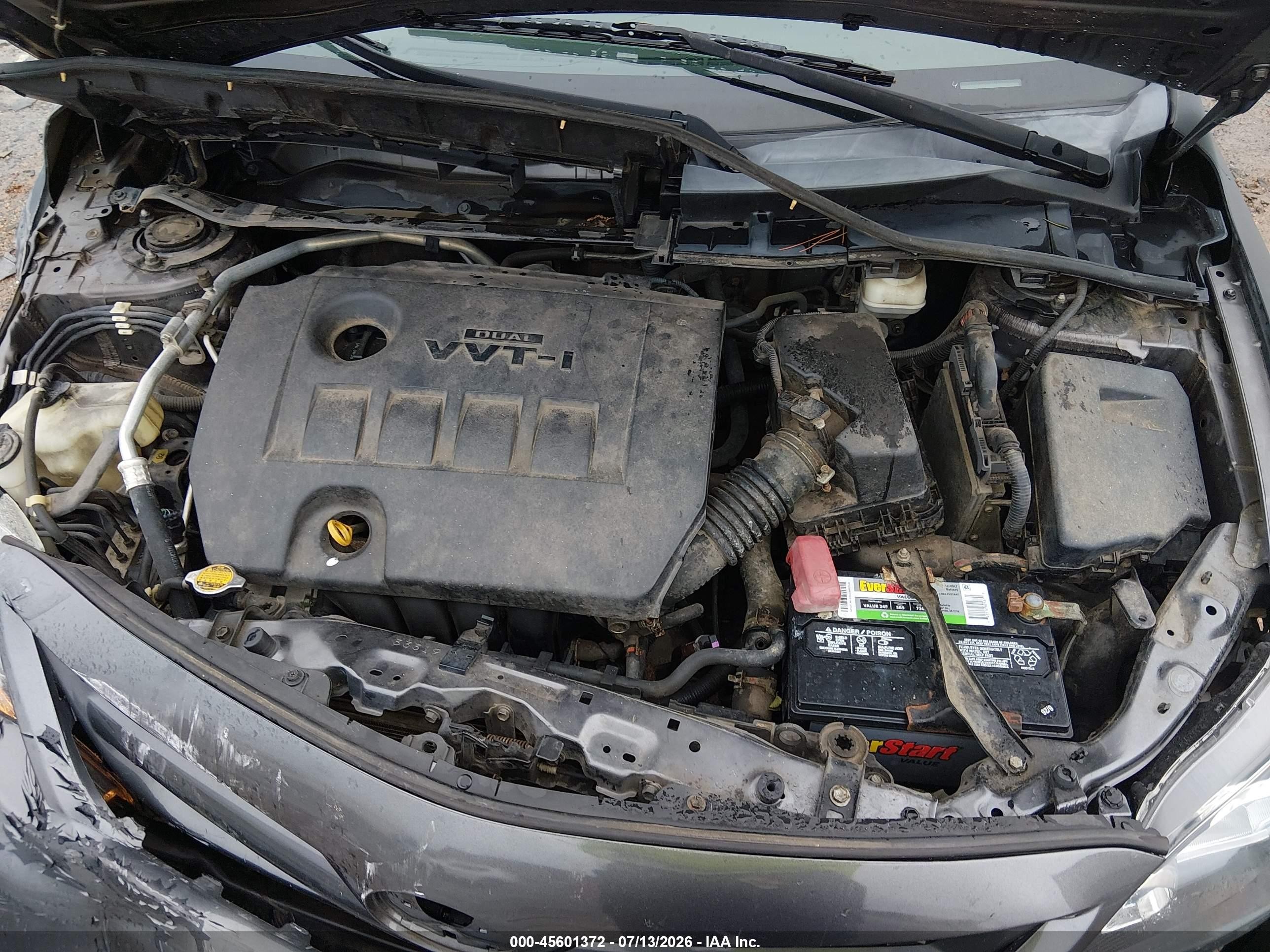 2013 Toyota Corolla S Gray vin: 5YFBU4EE7DP084192