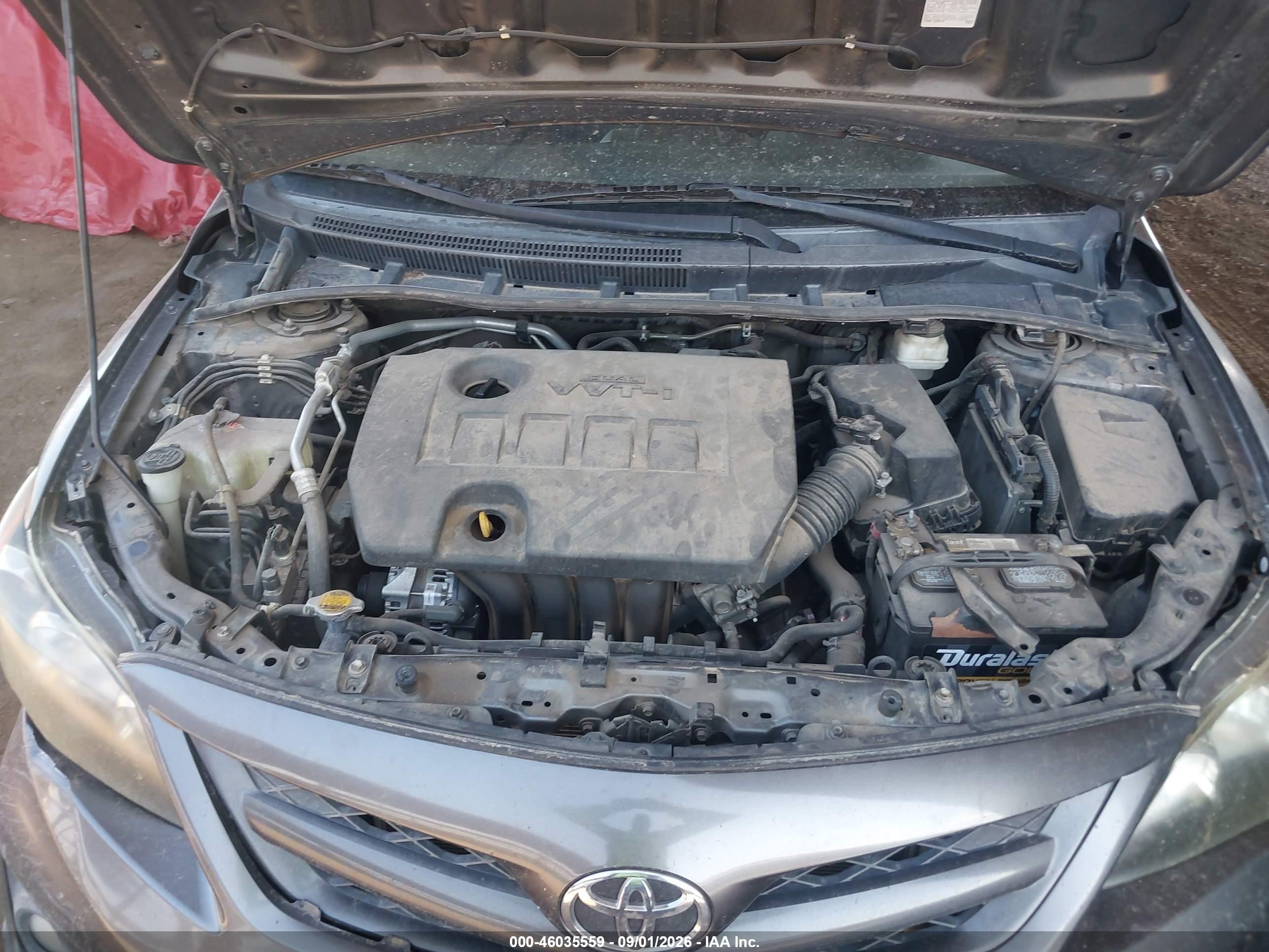 2013 Toyota Corolla S Серый vin: 5YFBU4EE7DP098335